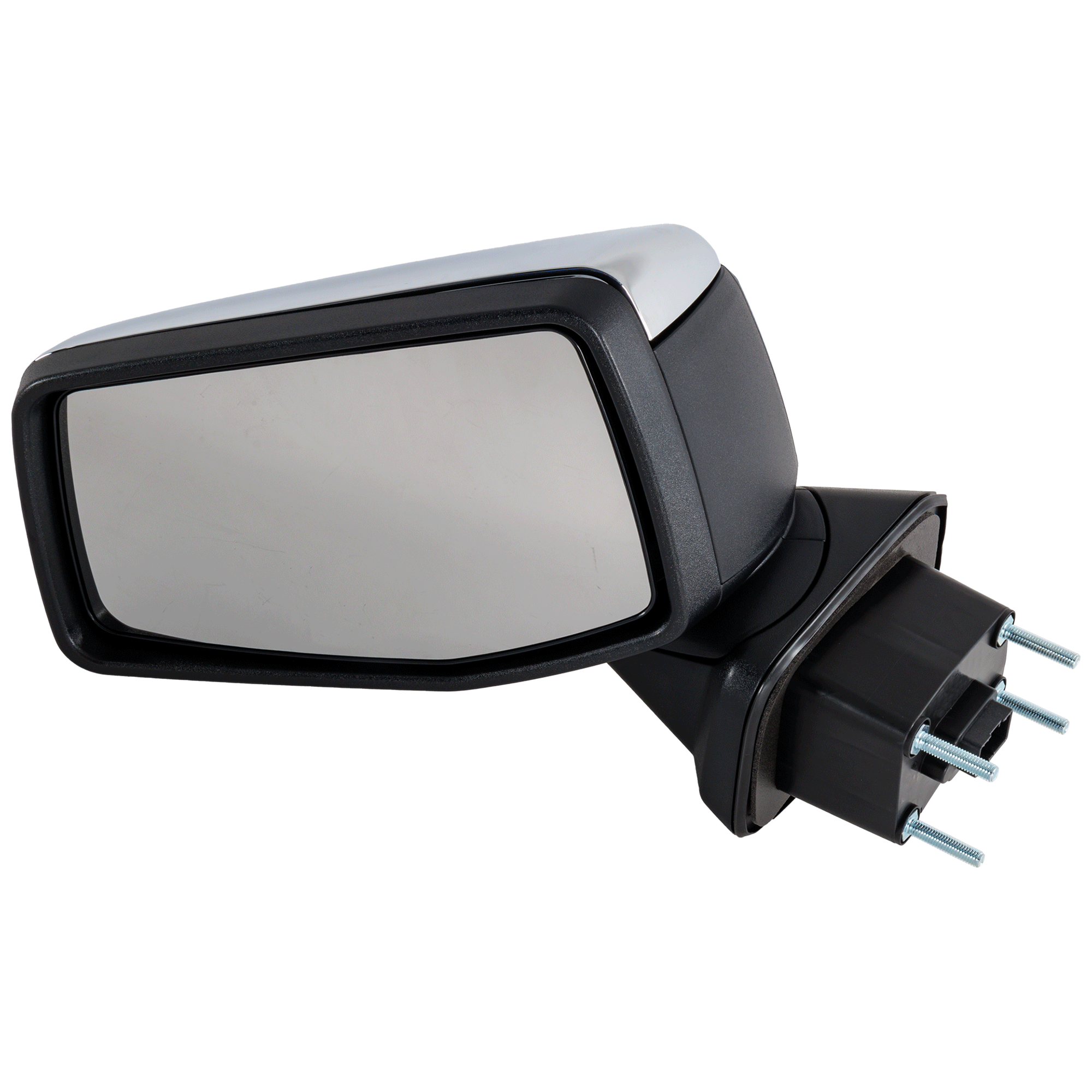 AM SIERRA 1500-19-24 MIRROR LH Power Heated Manual Folding Chrome 22-22 Crew Extended Cab Pick Up No Signal Light Auto Dimming SKU JGM230EL Partslink GM1320651 OEM 84823224-84575704-84732161-843