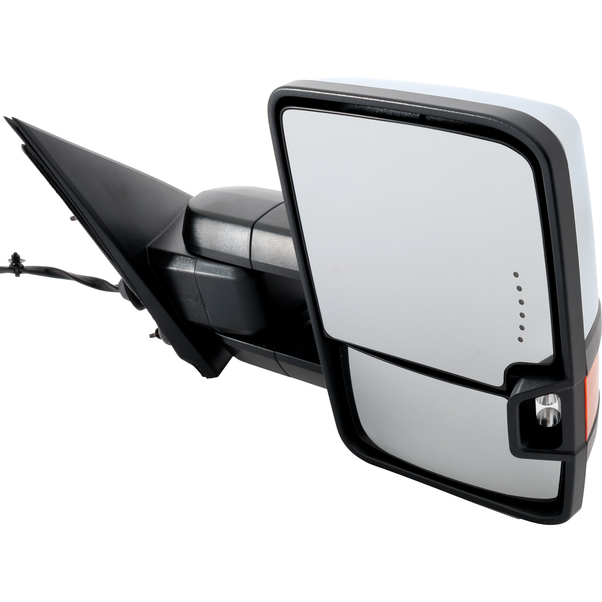 AM SILVERADO SIERRA 1500-2500-3500-15-19 TOWING MIRROR RH Power Power Folding Heated Chrome w Signal Light Memory Spotlight Temp Sensor No BSD Auto Dim Puddle Light SKU JGM261ER S2 Partslink GM1321515 OEM 23351798