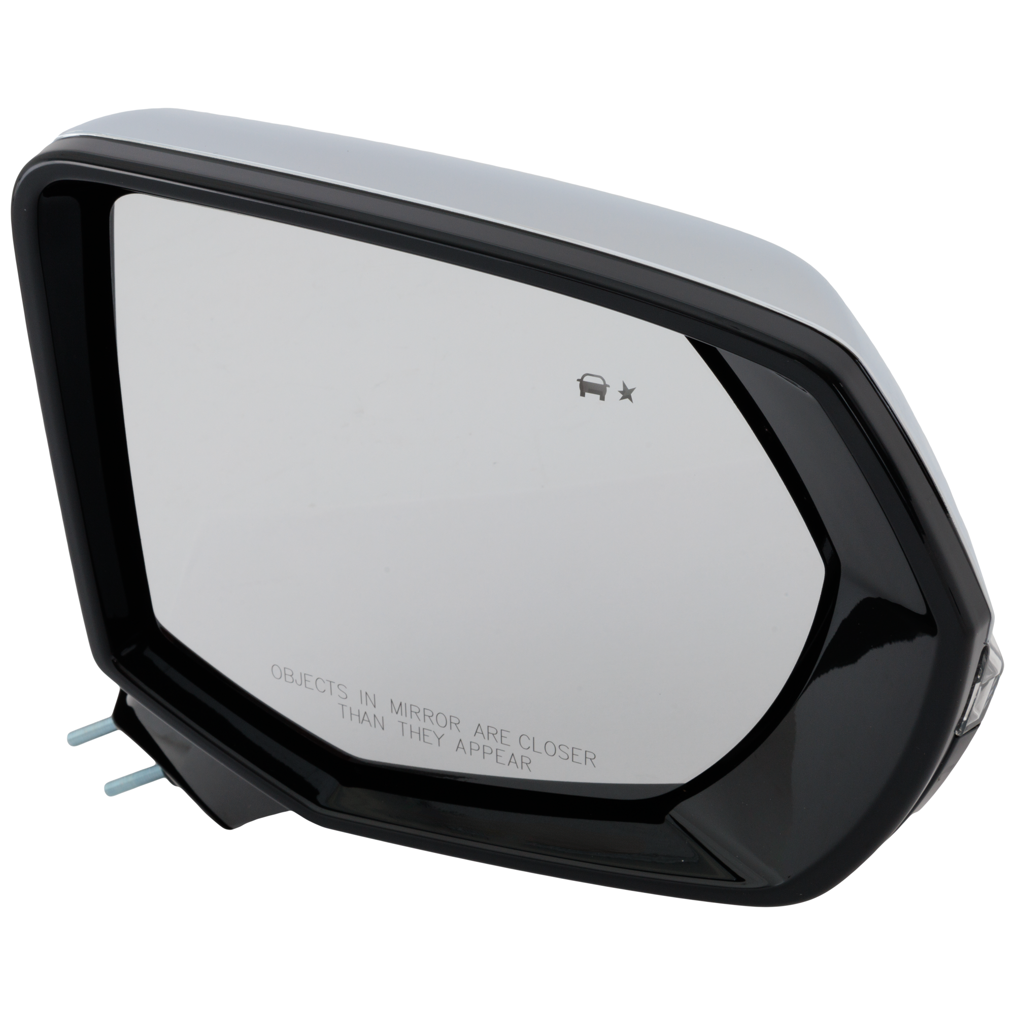 AM TAHOE SUBURBAN 21-24 MIRROR RH Power Power Folding Heated Chrome w Puddle Light Memory Blind Spot Detection Signal Light No Auto dimming Surround View Camera Premier High Country Models SKU JGM264ER S Partslink GM1321674 OEM 84977316 PFM