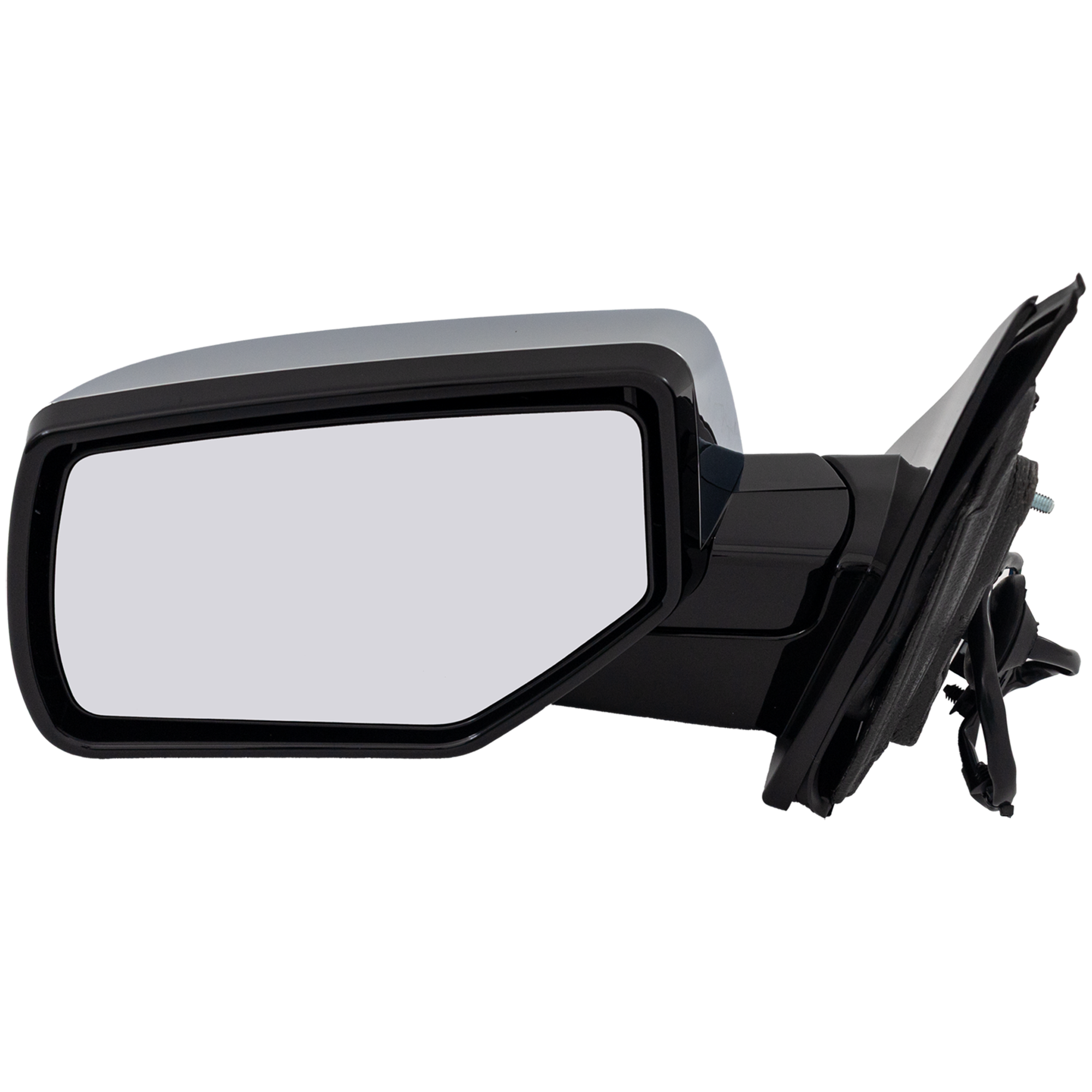AM SUBURABN YUKON TAHOE 15-20 MIRROR LH Non Towing Power Manual Folding Heated Chrome No Signal Light Memory Puddle Light Auto Dimming and Blind Detection SKU JGM269EL Partslink GM1320668 OEM 84347489-22889515 PFM 23464426