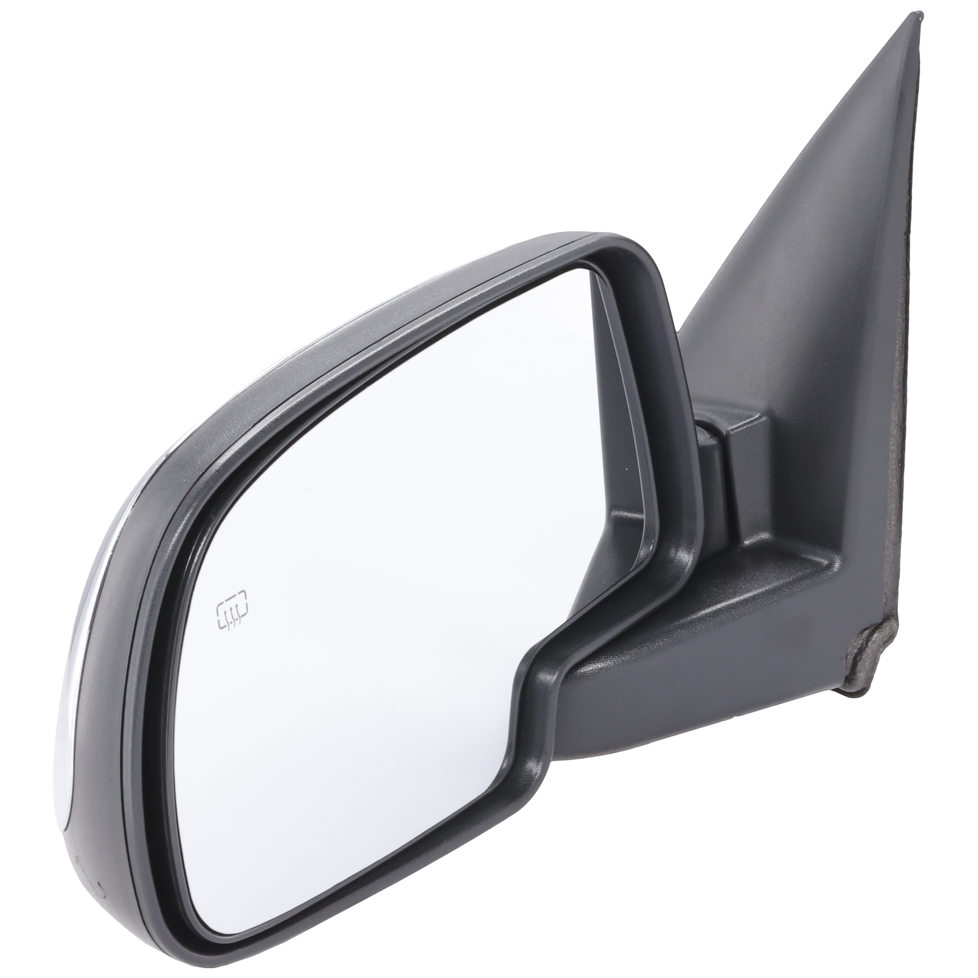 AM SILVERADO SIERRA 99-02 MIRROR LH Non Towing Power Manual Folding Heated Chrome SKU JGM60EL Partslink GM1320173 OEM 15179829