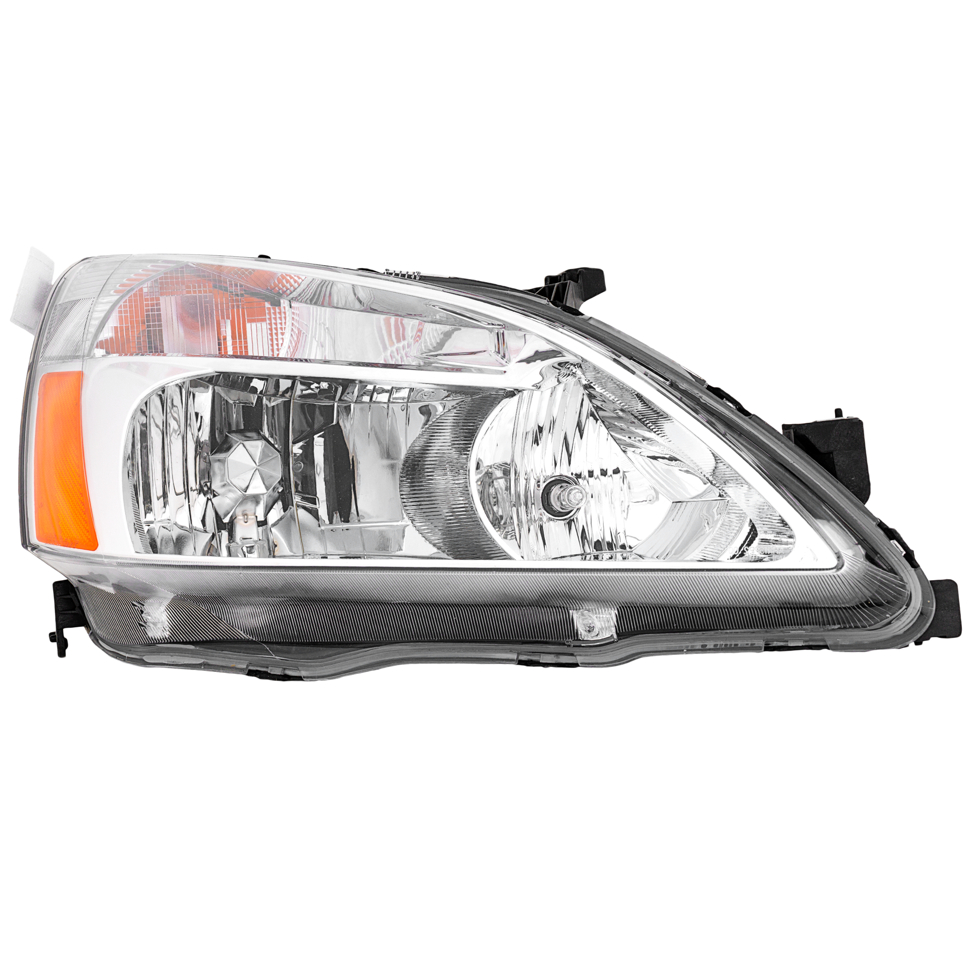 AM ACCORD 03-07 PROJECTOR HEAD LAMP RH Assembly Halogen LED Black Interior w Halo Rim SKU JH10200001A OEM 33101SDAA01 PFM