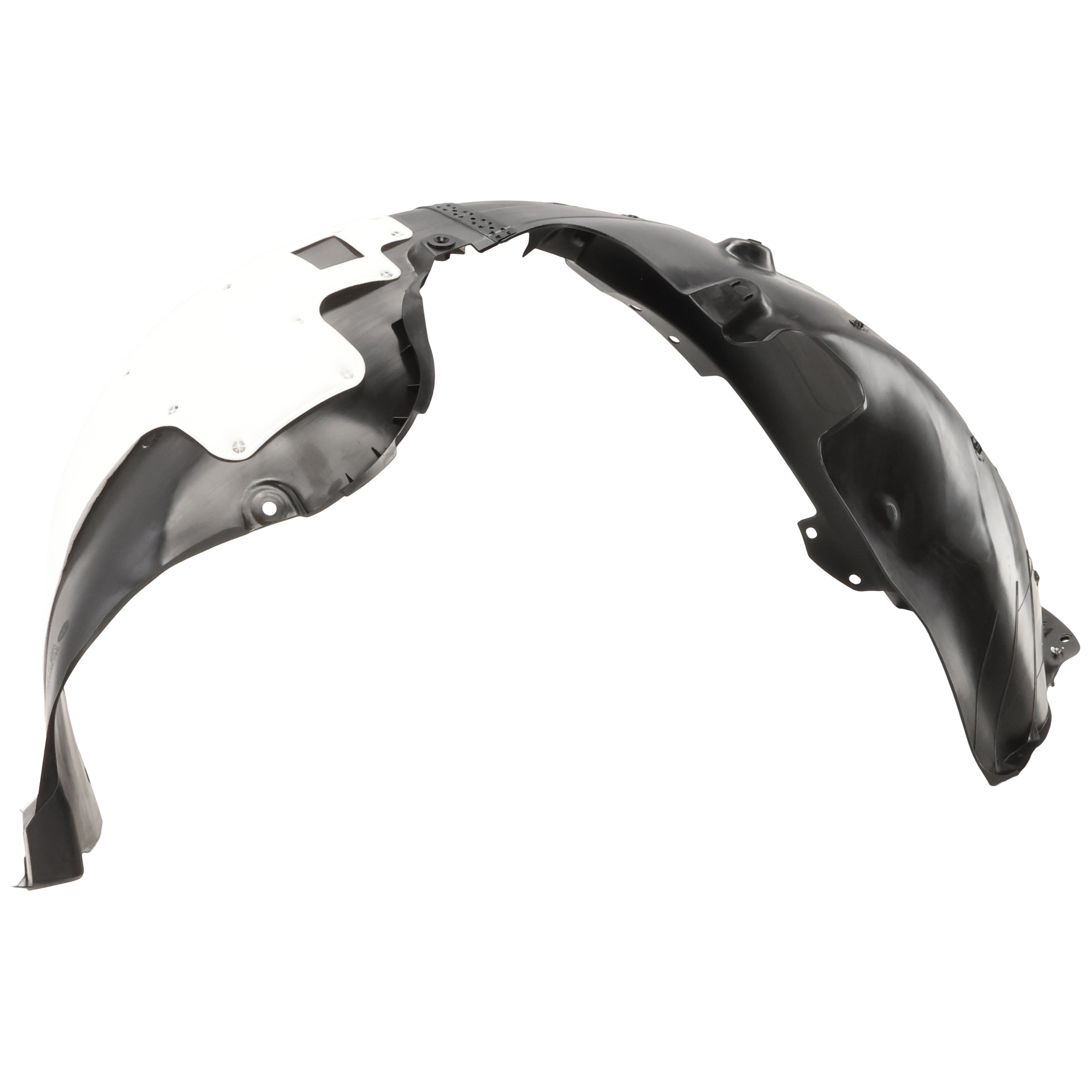 AM ELANTRA 24-24 FRONT FENDER LINER LH Plastic Injection Form w Insulation Foam CAPA SKU JH22210002Q Partslink HY1248199C OEM 86811AAAA0