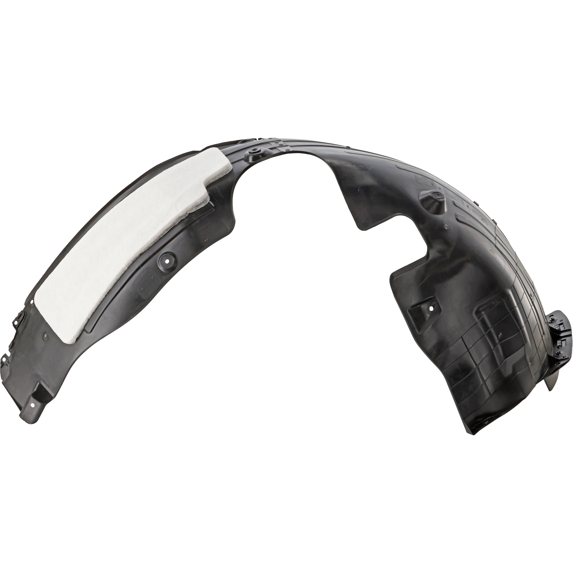 AM KONA 24-24 FRONT FENDER LINER LH Injection Form w Insulation Foam Exc. N Line N Line Ultimate Models w Insulation Foam SKU JH22210006 Partslink HY1248206 OEM 86811BE010