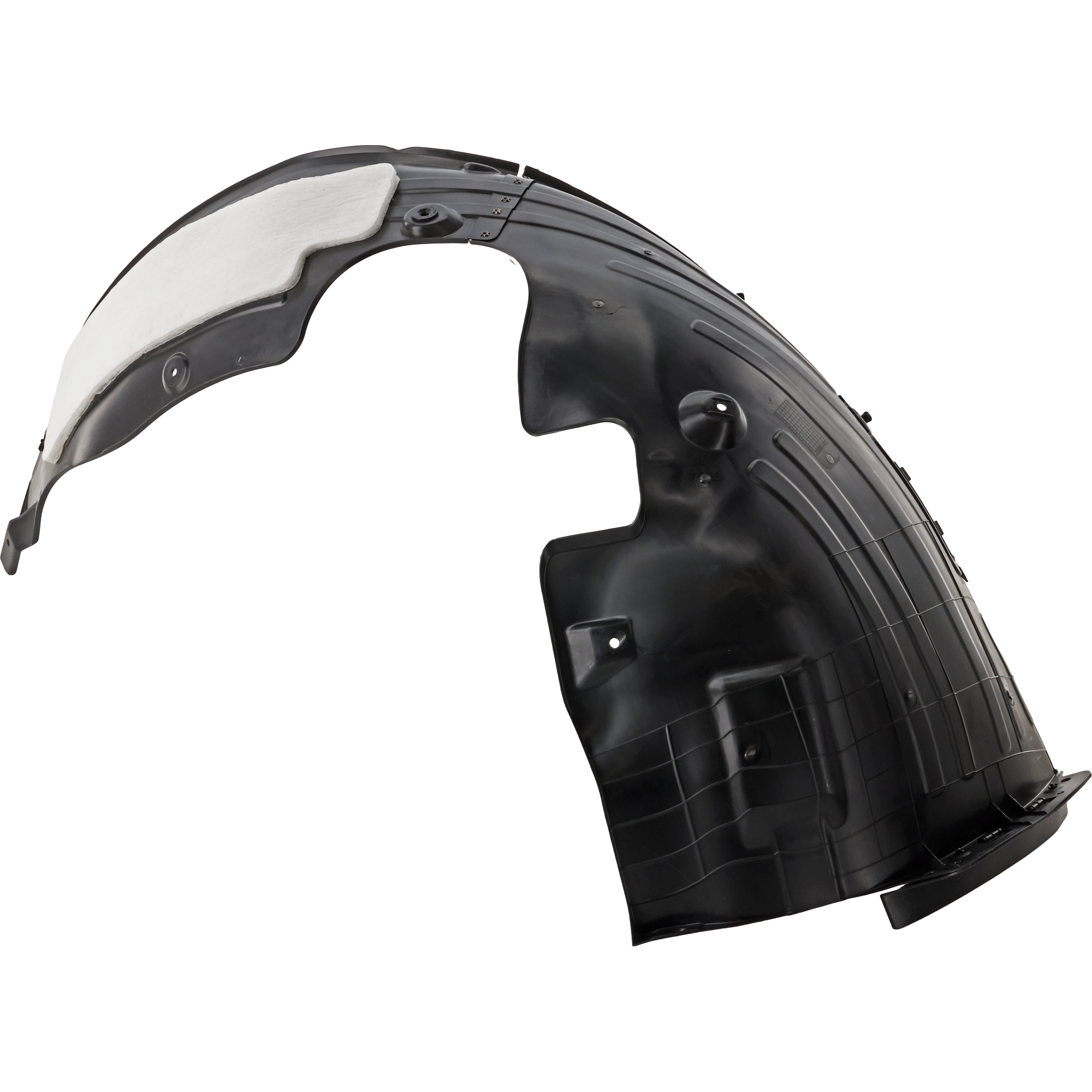 AM KONA 24-24 FRONT FENDER LINER LH Injection Form w Insulation Foam N Line N Line Ultimate Models SKU JH22210008 Partslink HY1248207 OEM 86811BE510