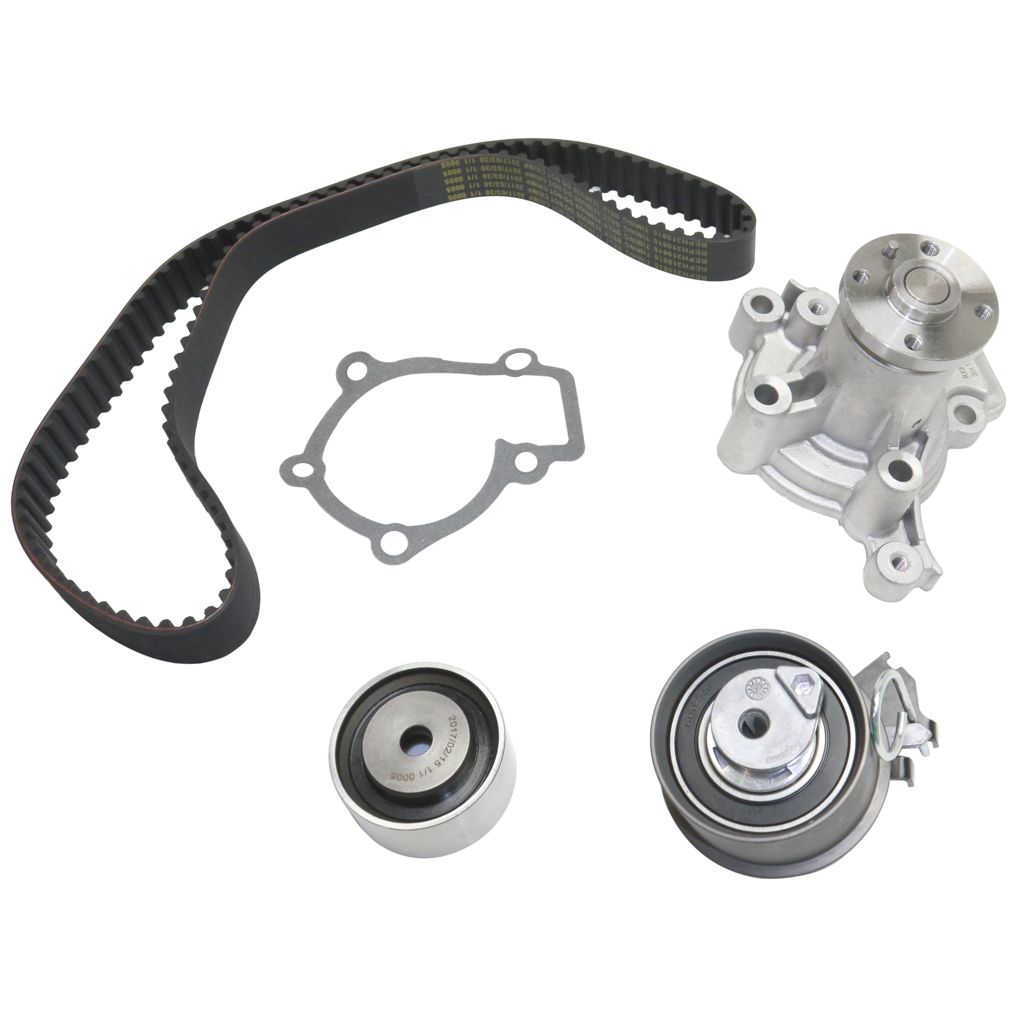AM TUCSON 06-09 ELANTRA 07-12 TIMING BELT KIT w Water Pump 2.0L Eng. 4 Cyl SKU JH319815 OEM 24486K GTKWP284A TB284LK2 TCKW