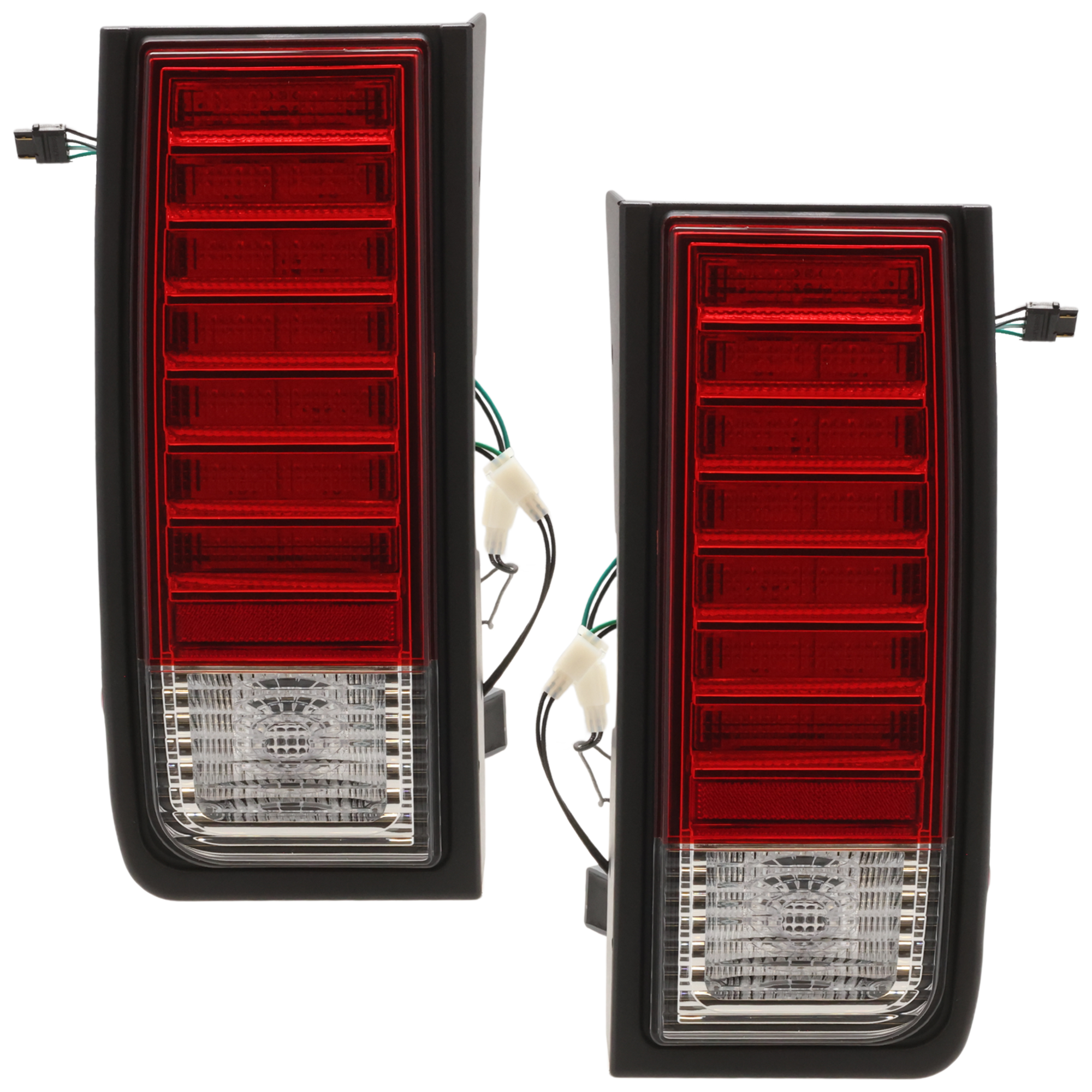 AM H2-03-09 TAIL LAMP RH AND LH Assembly LED Red and Clear Lens SKU JH7301008A OEM 10367732 PFM 10367731 PFM