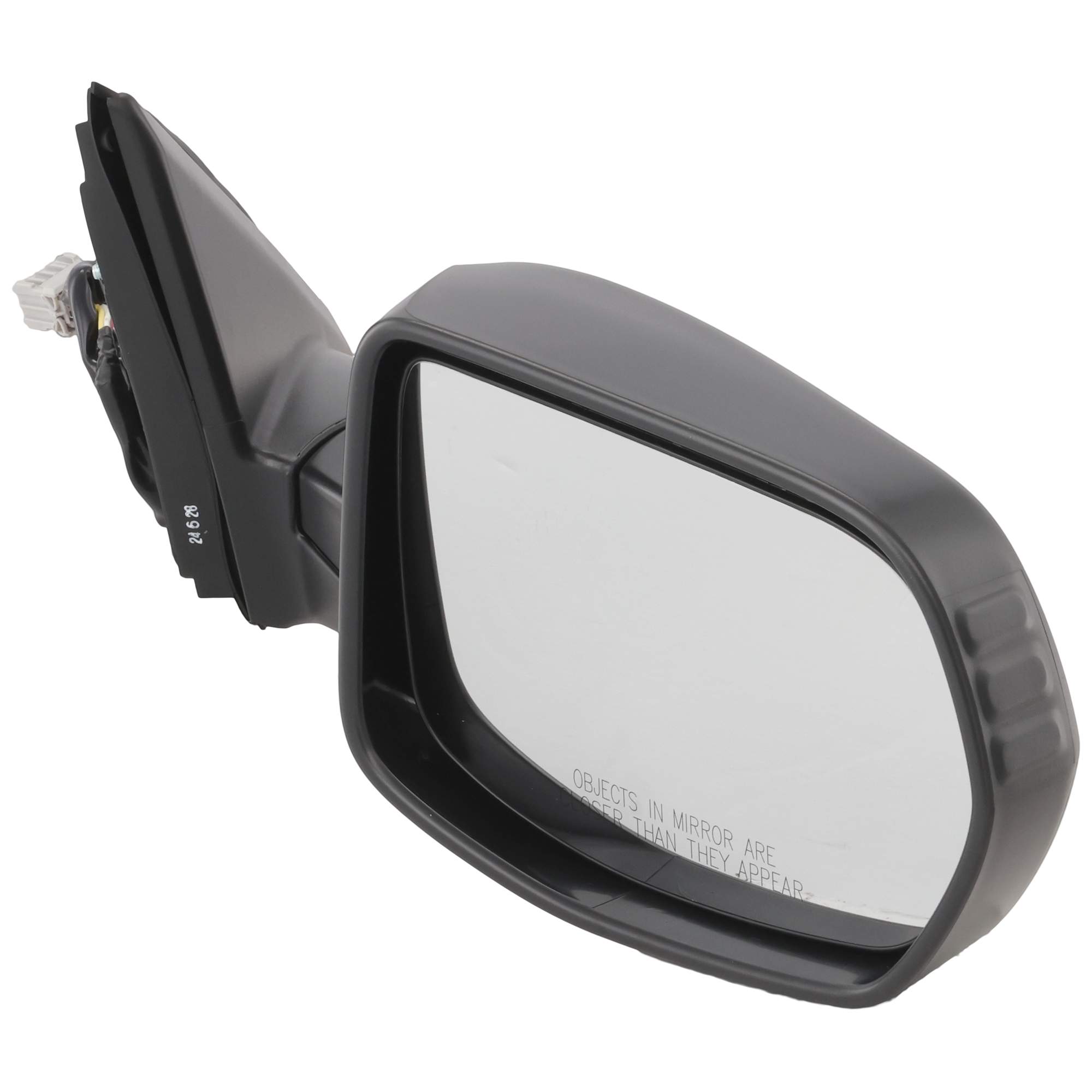 AM CR V 07-11 MIRROR RH Power Manual Folding Non Heated Textured No Auto dimming BSD Memory Puddle Light and Signal Light LX SE EX models SKU JHD49ER Partslink HO1321226 OEM 76200SWAA02