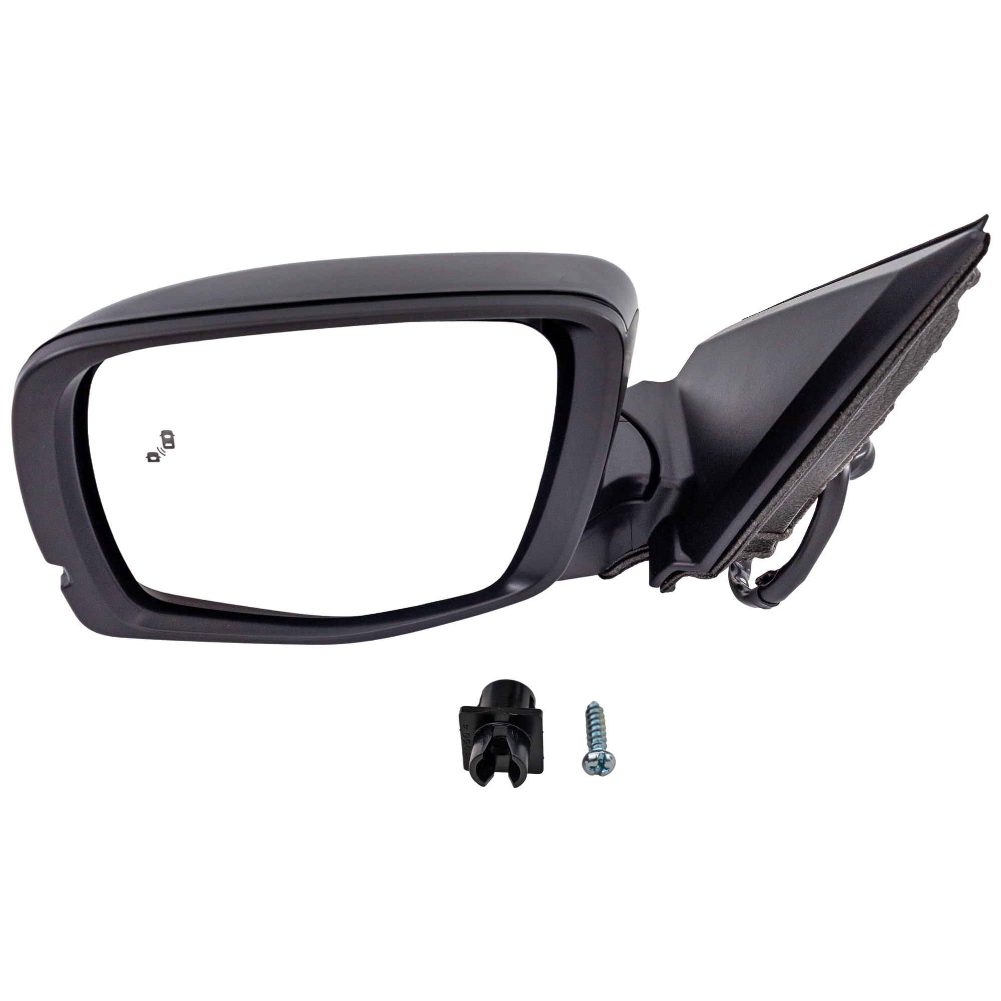 AM PILOT 23-25 MIRROR LH Power Manual Folding Heated Paintable w BSD No Auto dimming and Puddle Light w Signal Light w Memory Recall EX L Touring Model SKU JHD83EL Partslink HO1320365 OEM 76258T90A21 PFM