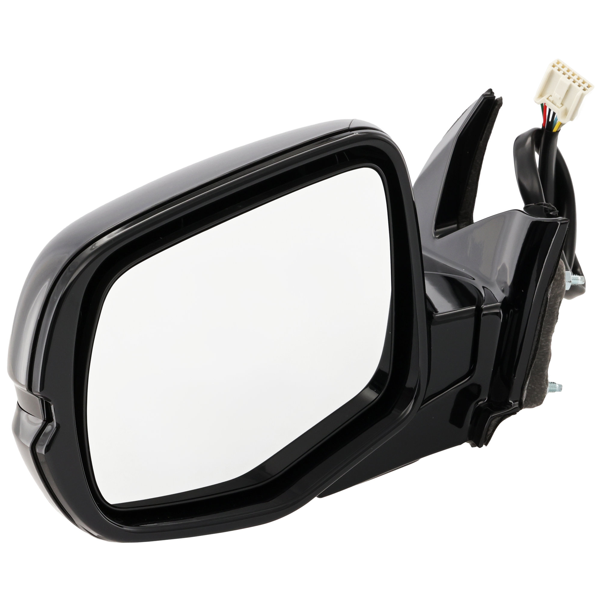 AM RIDGELINE 17-20 MIRROR LH Power Manual Folding Heated Paintable w Memory No Auto dimming BSD Puddle Light Shadow Line Side Object Sensor and Signal Light Black Edition RTL E Models SKU JHO73EL Partslink HO1320313 OEM 76250T6ZA21ZD