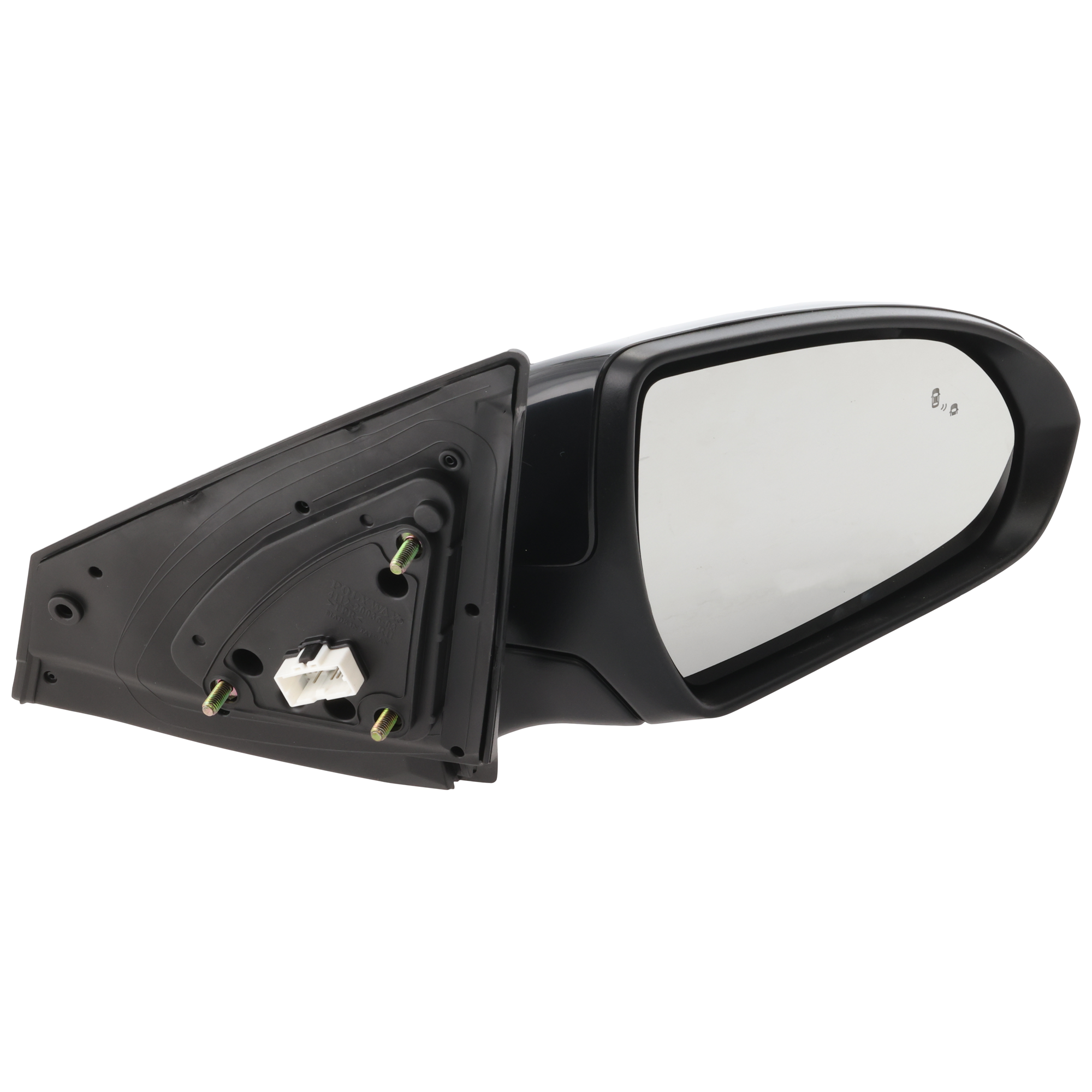 AM ELANTRA 17-20 MIRROR RH Power Manual Folding Heated Paintable w BSD in Glass No Auto dimming Memory and Signal Light SKU JHY06ER Partslink HY1321226 OEM 87620F3020