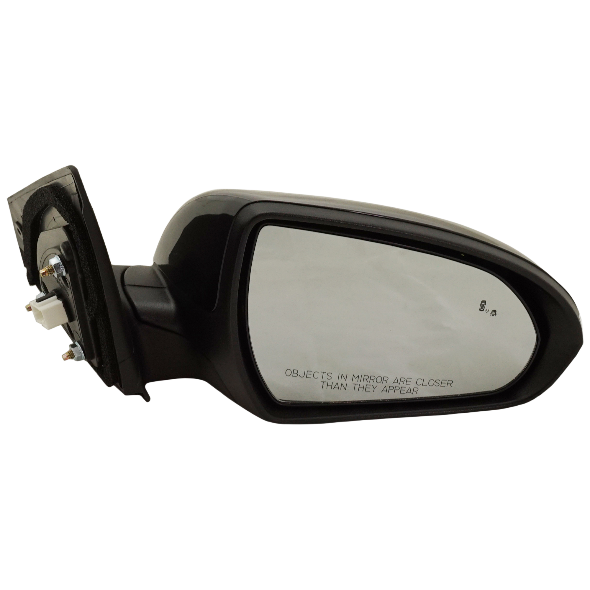 AM ELANTRA 17-18 MIRROR RH Power Manual Folding Heated Paintable w BSD in Glass In housing Signal Light and Memory No Auto dimming SKU JHY08ER S Partslink HY1321227 OEM 87620F3040