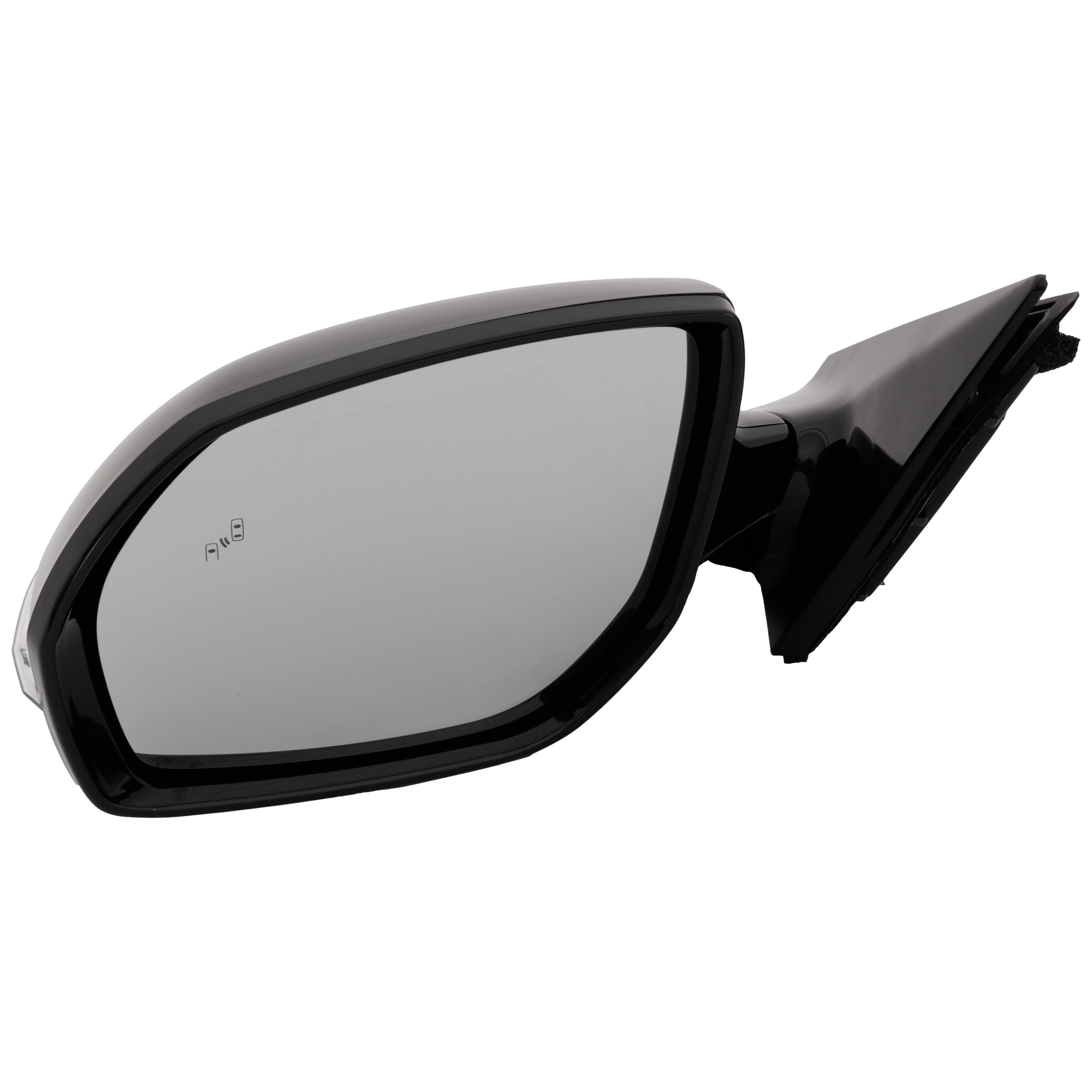 AM SANTA FE 13-16 MIRROR LH Power Manual Folding Heated Paintable w Blind Spot Detection Signal Light No Auto dimming Puddle Light SKU JHY124EL S Partslink HY1320286 OEM 87610B8040