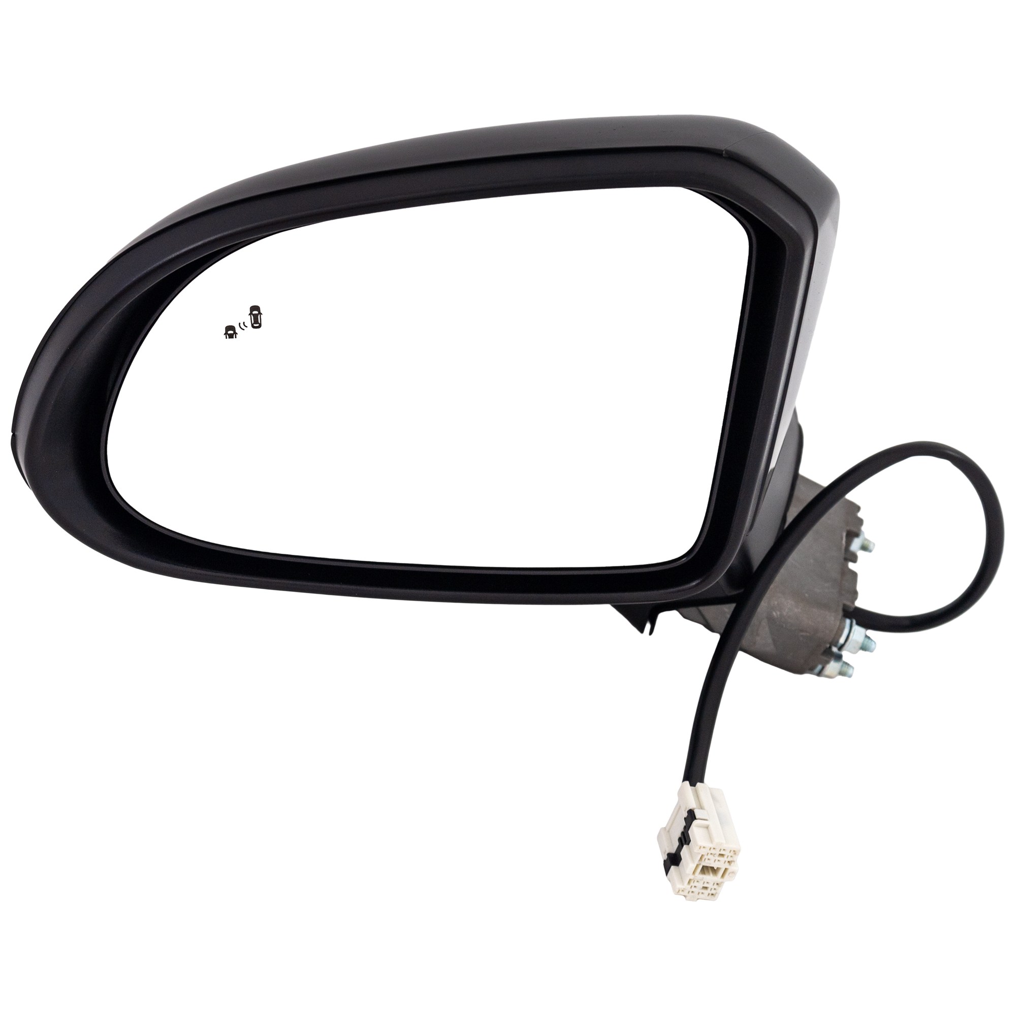 AM SANTA FE 19-20 MIRROR LH Power Manual Folding Non Heated Paintable w BSD No Auto dimming Signal Light Memory and Puddle Light SKU JHY146EL OEM 87610S2010 PFM