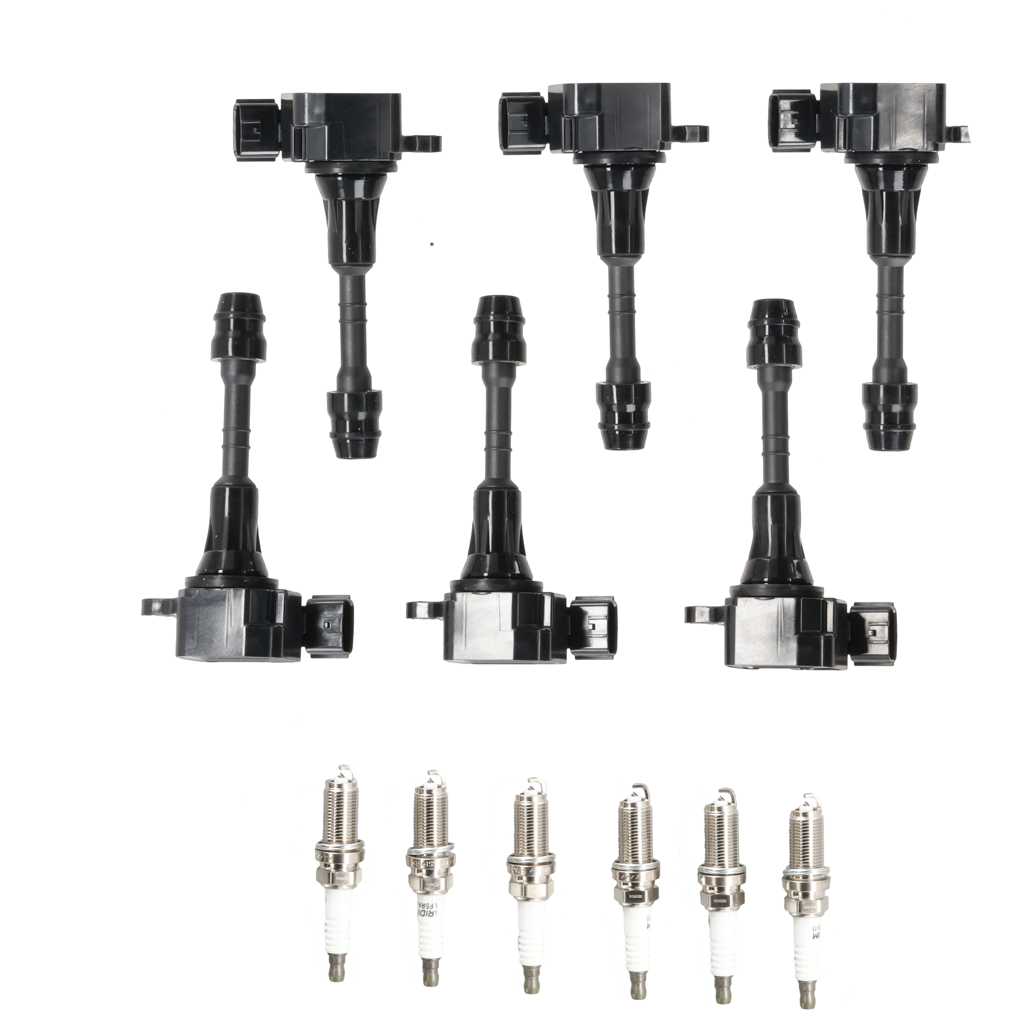 AM FX35-03-08 G35-03-07 IGNITION COIL AND SPARK PLUG KIT SKU JI30800001 OEM UF401-22448AL615 LFR5AIX11 NGK