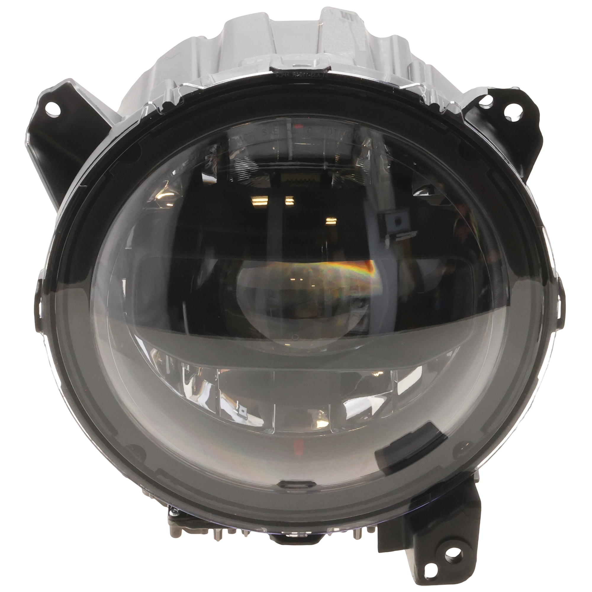 AM GLADIATOR WRANGLER 23-24 HEAD LAMP RH LED Black Bezel CAPA SKU JJ10010011AQ Partslink CH2503360C OEM 68596460AB