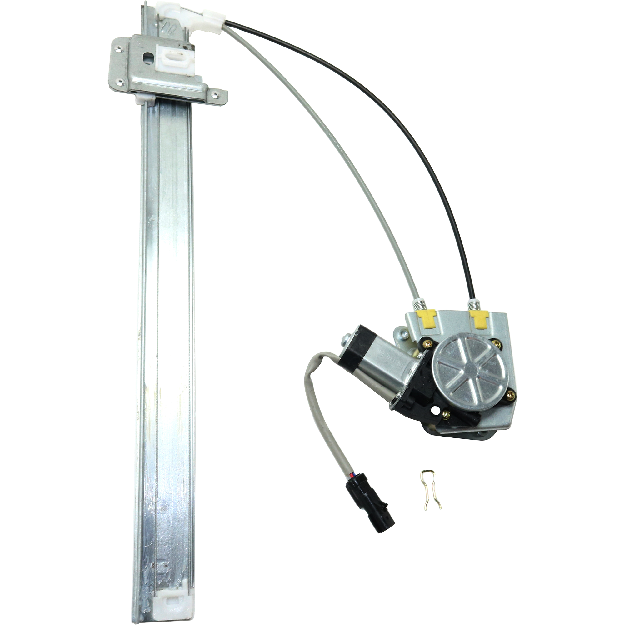 AM LIBERTY 02-06 REAR WINDOW REGULATOR RH Power w Motor Ball Stud Style w Spring Clip To 11-10-05 SKU JJ491707 Partslink CH1551111 OEM 68059646AA 55360034AJ