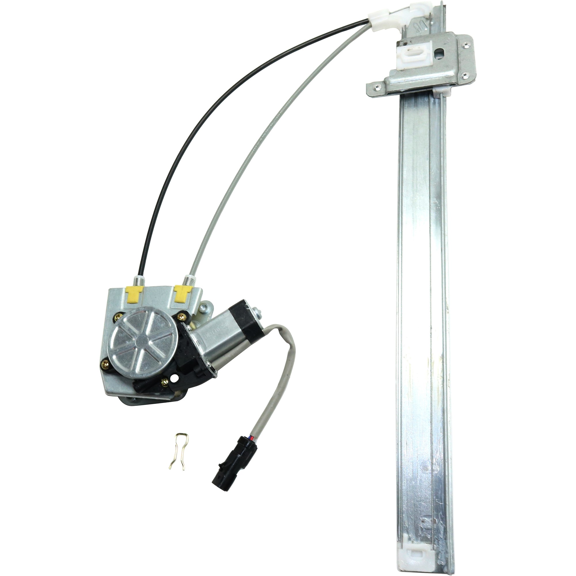 AM LIBERTY 02-06 REAR WINDOW REGULATOR LH Power w Motor Ball Stud Style w Spring Clip To 11-10-05 SKU JJ491708 Partslink CH1550111 OEM 68059647AA 55360035AJ
