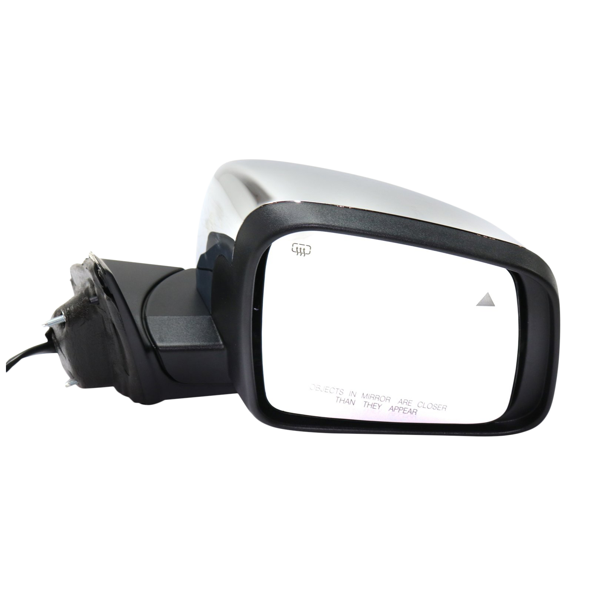 AM GRAND CHEROKEE 11-21 GRAND CHEROKEE WK 22-22 MIRROR RH Power Heated Manual Folding Chrome w Blind Spot Detection in Glass Memory and Signal Light w o Auto Dimming and Puddle Light SKU JJP05CR S OEM 68236930AF PFM
