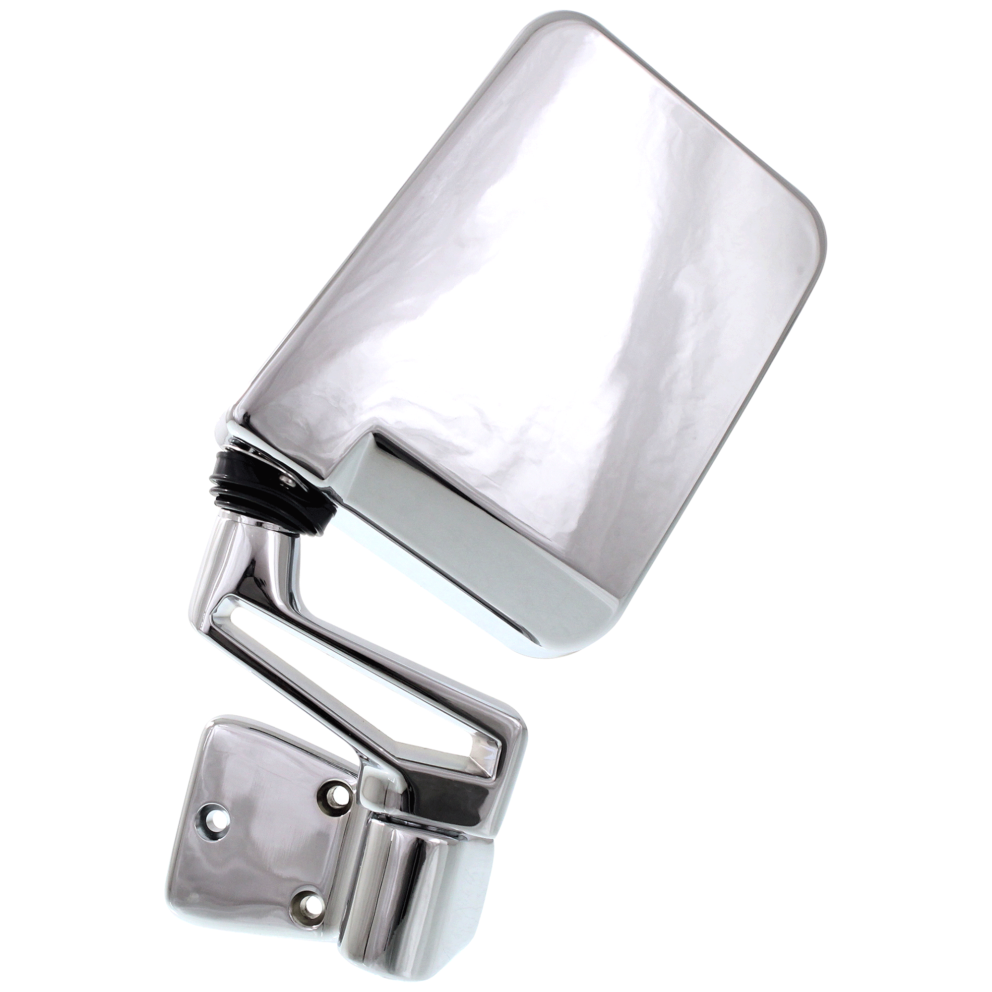 AM WRANGLER 87-02 MIRROR LH Manual Folding Heated Chrome Door Panel Mount w Dual Thin Arm SKU JJP12CL 1 OEM 55027207 PFM 68084718AA PFM