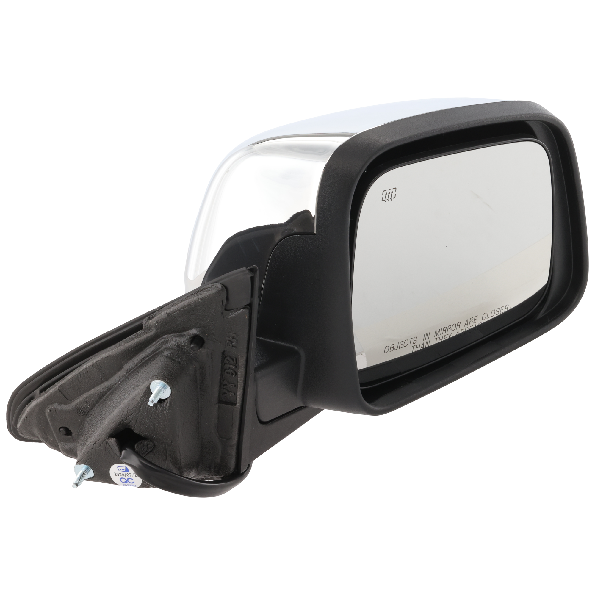 AM GRAND CHEROKEE 11-16 MIRROR RH Power Manual Folding Heated Chrome w Memory and Signal Light No Auto dimming BSD and Puddle Light Exc. SRT SRT 8 Summit Models SKU JJP53ER S Partslink CH1321358 OEM 57010704AJ 57010704AM