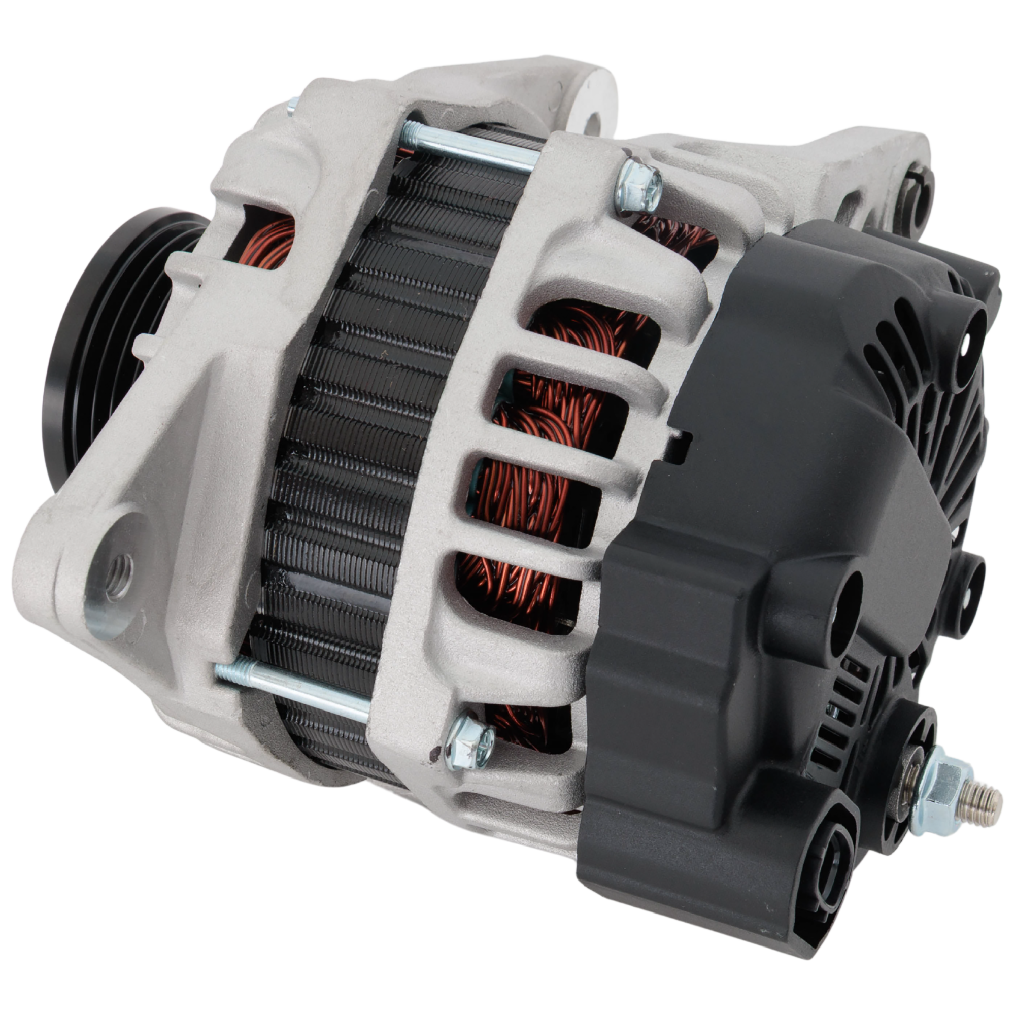 AM SPECTRA SPECTRA5-07-09 ALTERNATOR 12 Volts 90 Amp 4 Grooves Clockwise SKU JK33010001 OEM 2655635