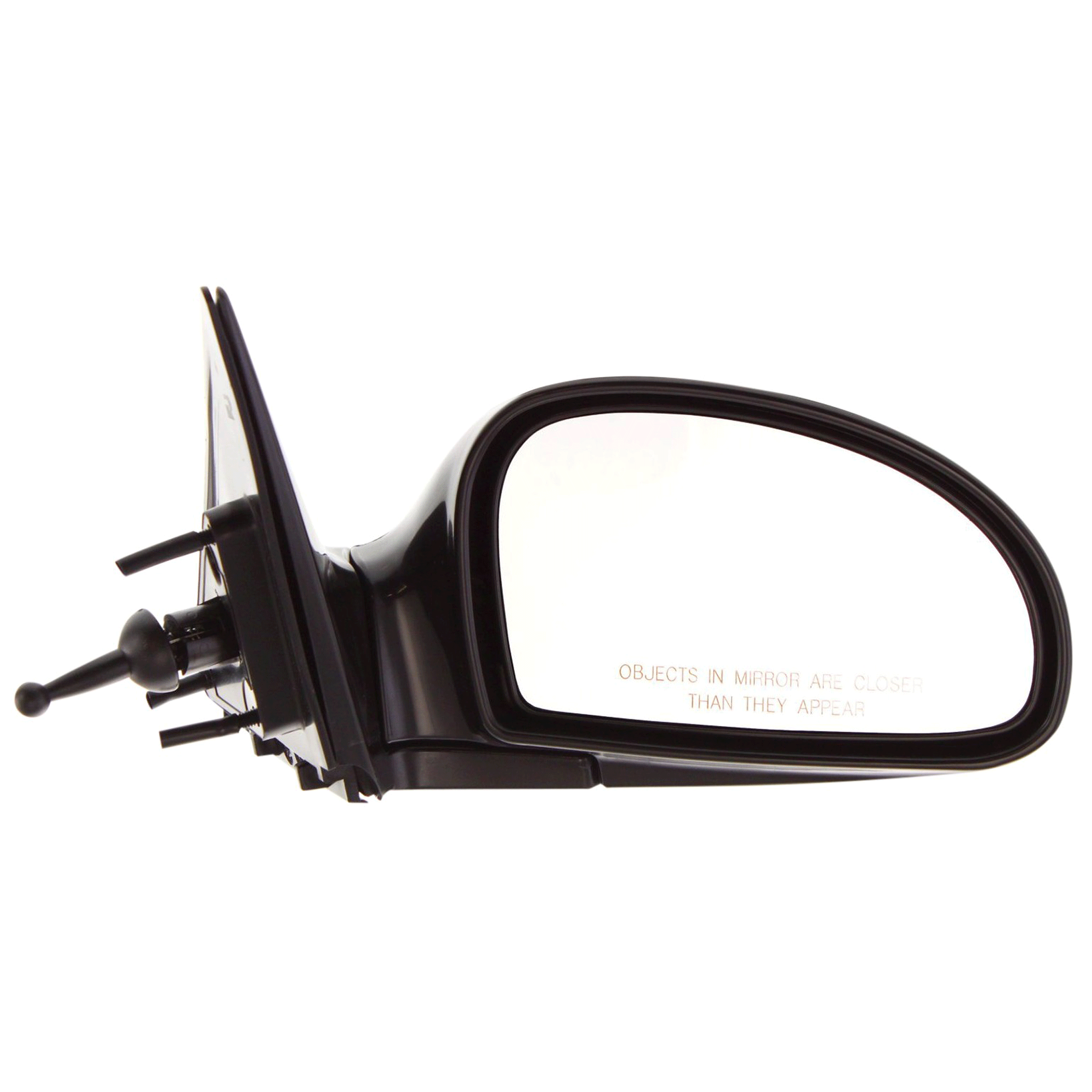 AM SPECTRA 04-09 MIRROR RH Manual Adjust Manual Folding Non Heated Paintable Chrome Glass Sedan Hatchback SKU JKA14R Partslink KI1321125 OEM 876202F201