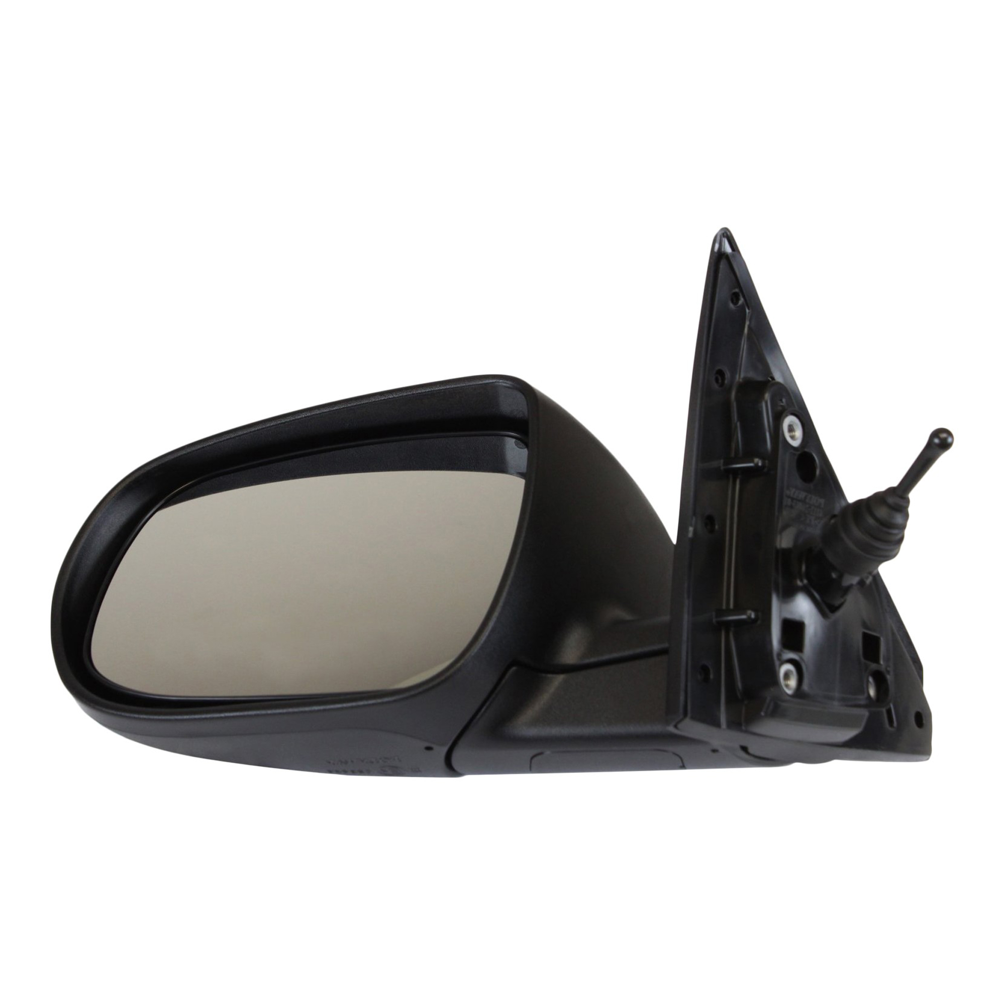 AM FORTE KOUP 10-13 MIRROR LH Manual Adjust Manual Folding Non Heated Paintable SKU JKI102L Partslink KI1320165 OEM 876051M100