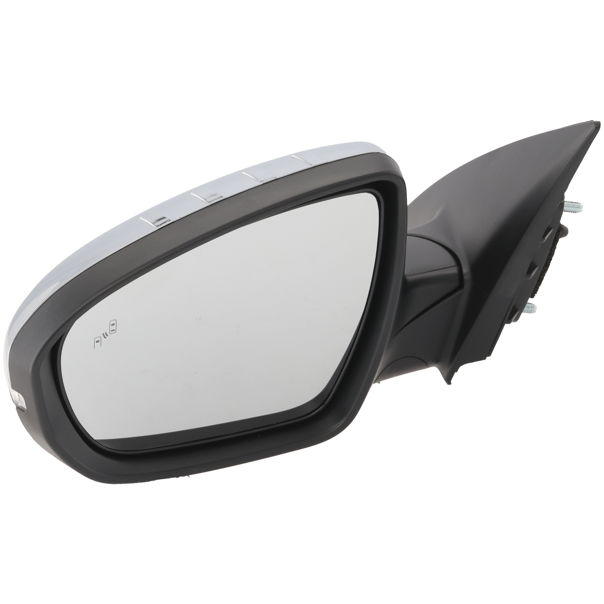 AM OPTIMA 14-15 MIRROR LH Power Power Folding Heated Chrome w BSD and Signal Light Exc. Hybrid Model USA Built Vehicle SKU JKI20CL S Partslink KI1320230 OEM 876104C550
