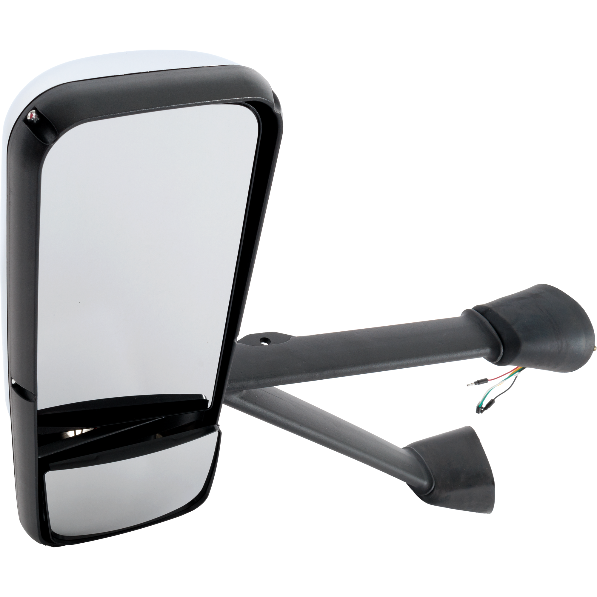AM KENWORTH T660-08-17 MIRROR LH Power Manual Folding Heated Chrome No Signal Light SKU JKW09EL HD OEM R59101922 R591061102
