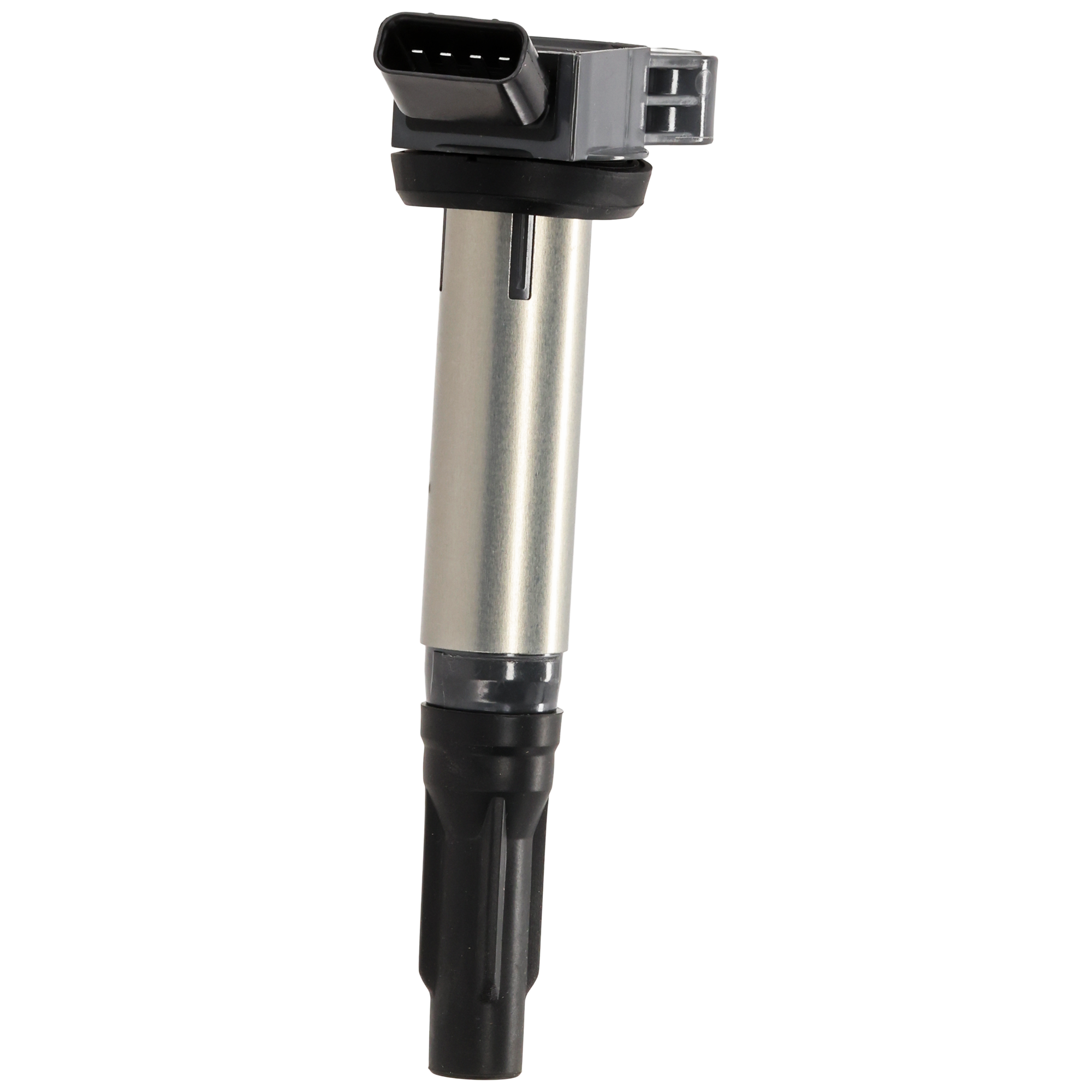 AM 4RUNNER 10-22 AVALON 05-18 IGNITION COIL 12V 4 Prong Male Terminal Blade Type Black and Chrome Coil on Plug SKU JL504609 OEM 5052-48726-50099-230480-23