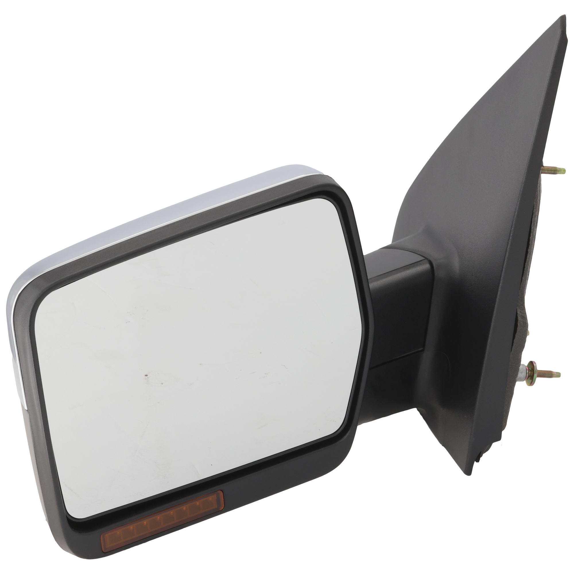 AM F 150-04-06 MARK LT 06-06 MIRROR LH Non Towing Power Manual Folding Heated Chrome w In housing Signal Light No Auto dimming BSD and Memory SKU JLN20EL Partslink FO1320332 OEM 6L3Z17683EA