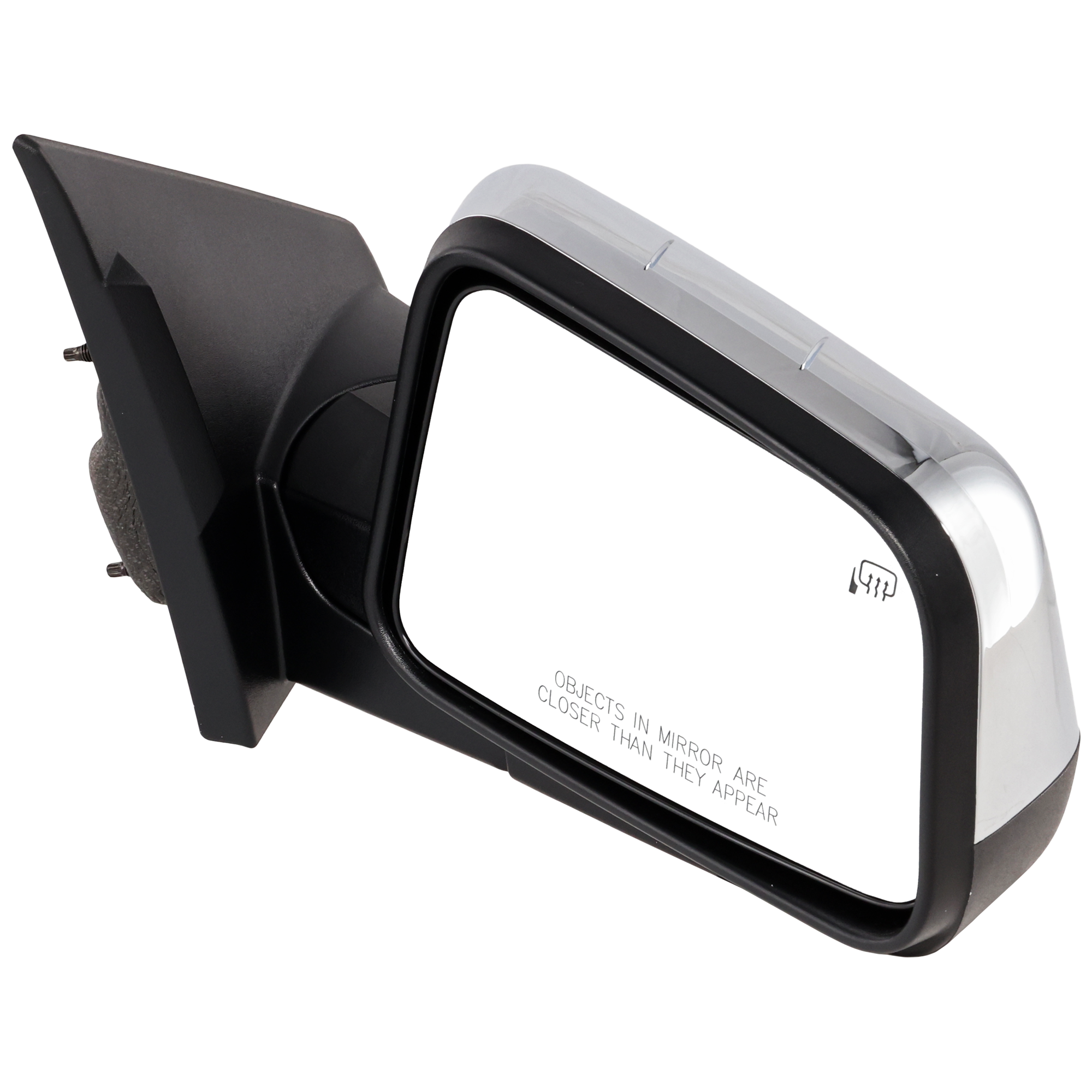 AM MKX 07-07 MIRROR RH Power Manual Folding Heated Chrome w Puddle Light No Memory SKU JLN23CR Partslink FO1321475 OEM 7A1Z17682AB