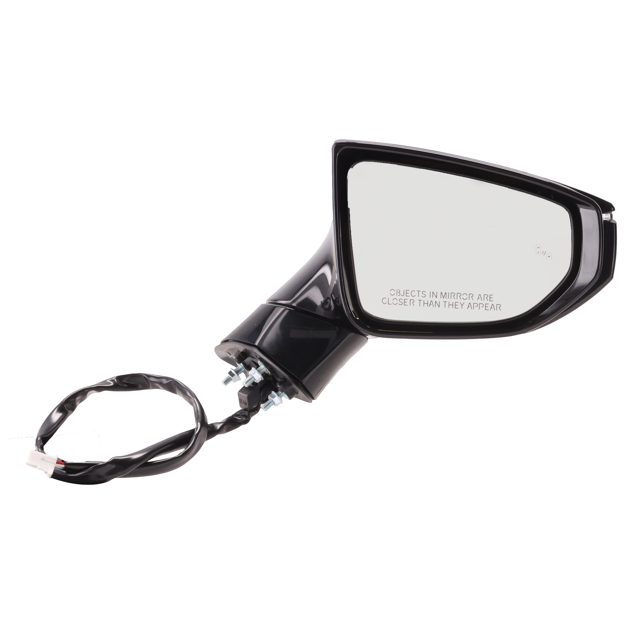 AM ES350 ES300H 19-19 MIRROR RH Power Manual Folding Heatd Paintable w Blind Spot Detection Signal Memory No Auto dimming Puddle Light Black Line Edition and Side View Camera Holes Japan No SKU JLX40ER S Partslink LX1321179 OEM 8791006C30C0 PFM
