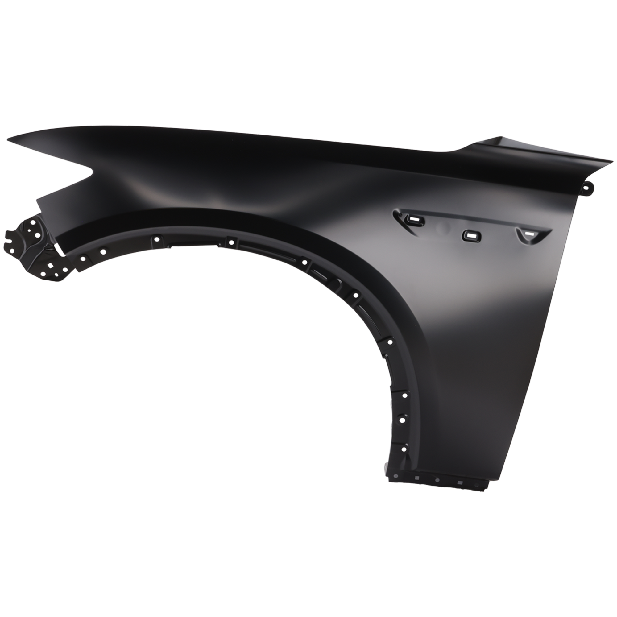 AM CX 90-24-25 CX 70-25-25 FRONT FENDER LH Black Steel SKU JM22010002 Partslink MA1240188 OEM KMV652210B