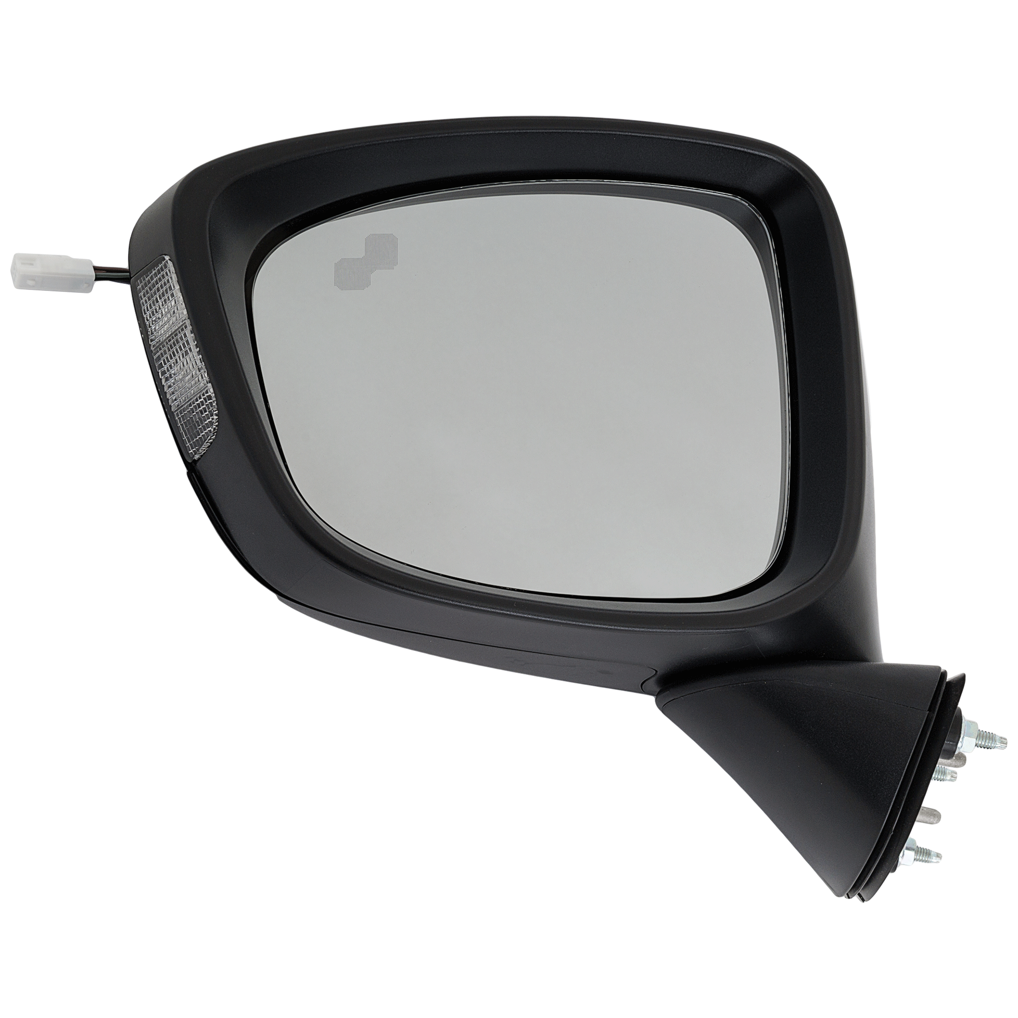 AM CX 5-14-15 MIRROR LH Power Manual Folding Non Heated Paintable Touring Model w BSD in Glass and In housing Signal Light No Auto dimming and Memory SKU JMA101EL S Partslink MA1320225 OEM KD3369181K KD53691N7B51 KD3369