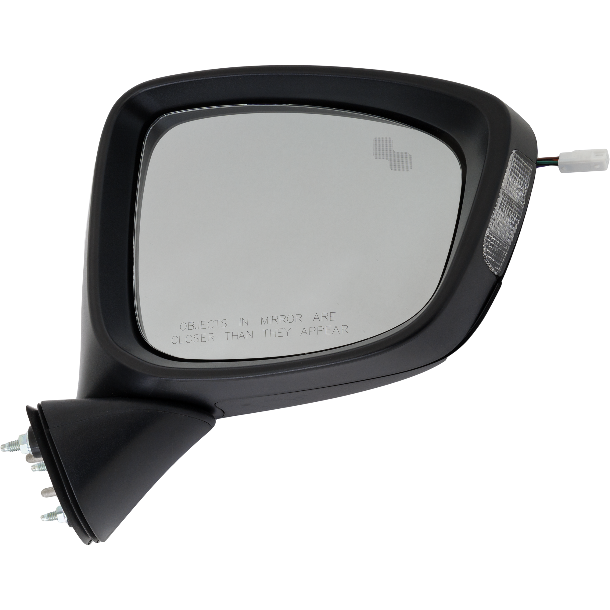 AM CX 5-14-15 MIRROR RH Power Manual Folding Non Heated Paintable Touring Model w BSD in Glass and In housing Signal Light No Auto dimming and Memory SKU JMA101ER S Partslink MA1321225 OEM KD3369121K KD53691N1B51 KD3369