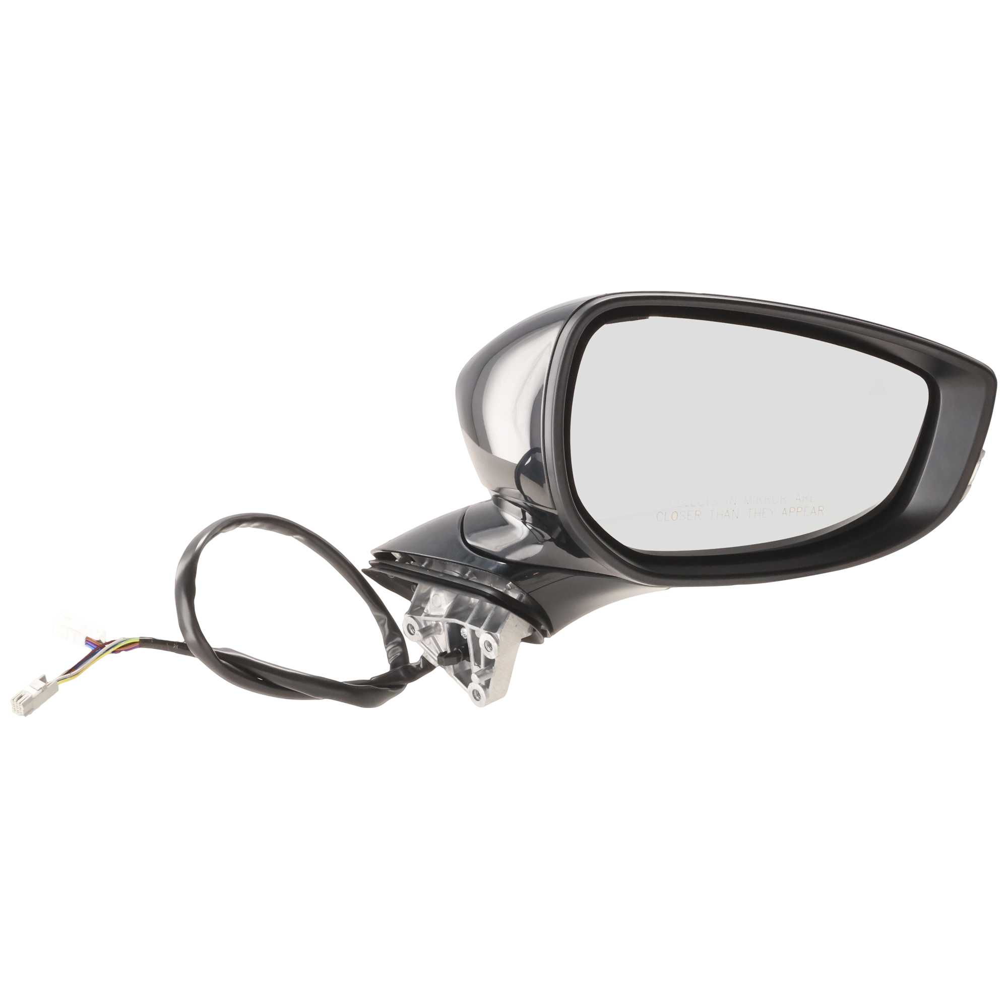 AM CX 30-20-25 MIRROR RH Power Manual Folding Non Heated Paintable w o BSD Signal light Memory Recall w o Puddle Light Auto Dimming Side View Camera Non Electrochromic Mirror SKU JMA122ER S Partslink MA1321247 OEM DGK669121B PFM