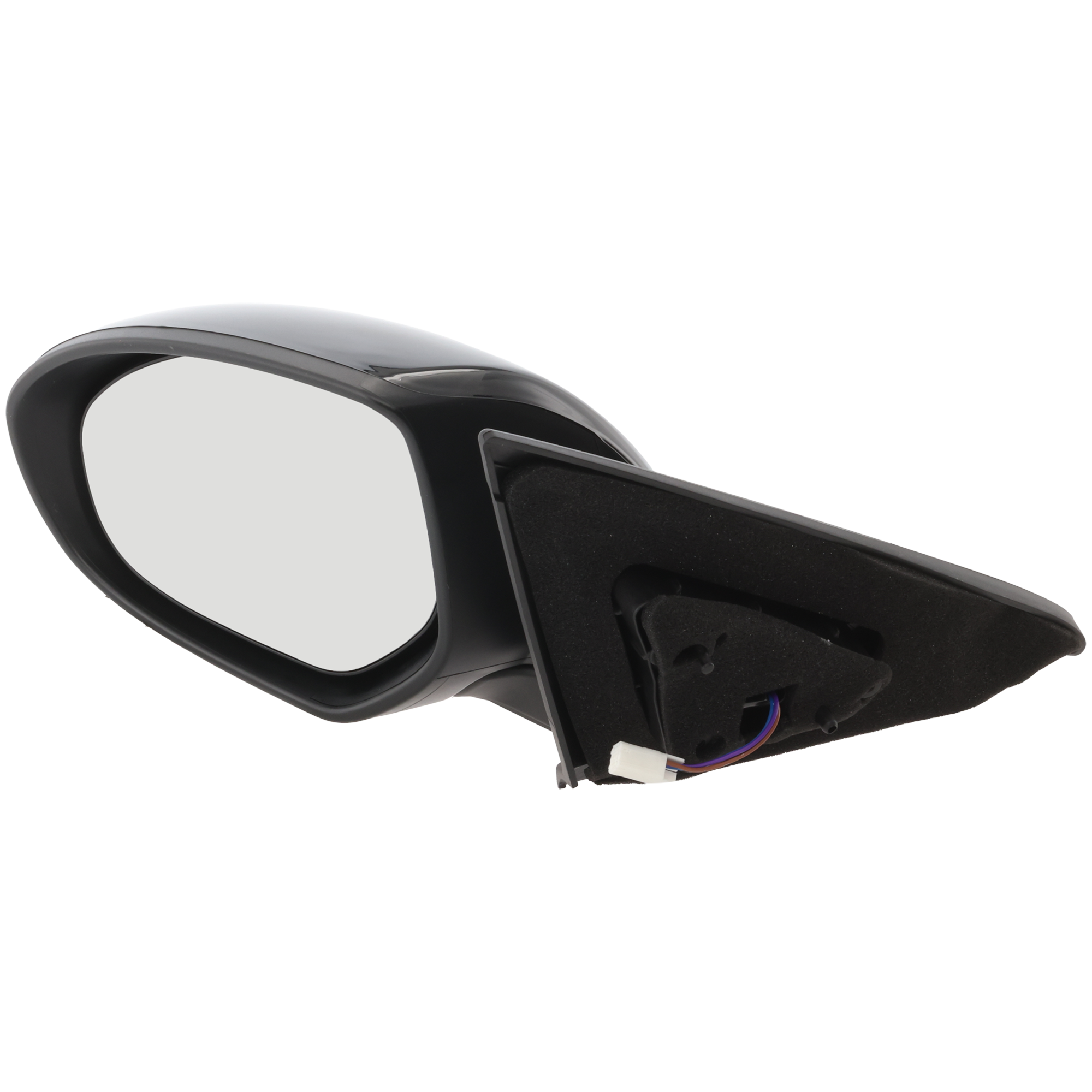 AM MAZDA 3-10-13 MIRROR LH Power Manual Folding Non Heated Paintable No Signal Light and Blind Spot Detection SKU JMA68EL Partslink MA1320162 OEM BBM26918ZL