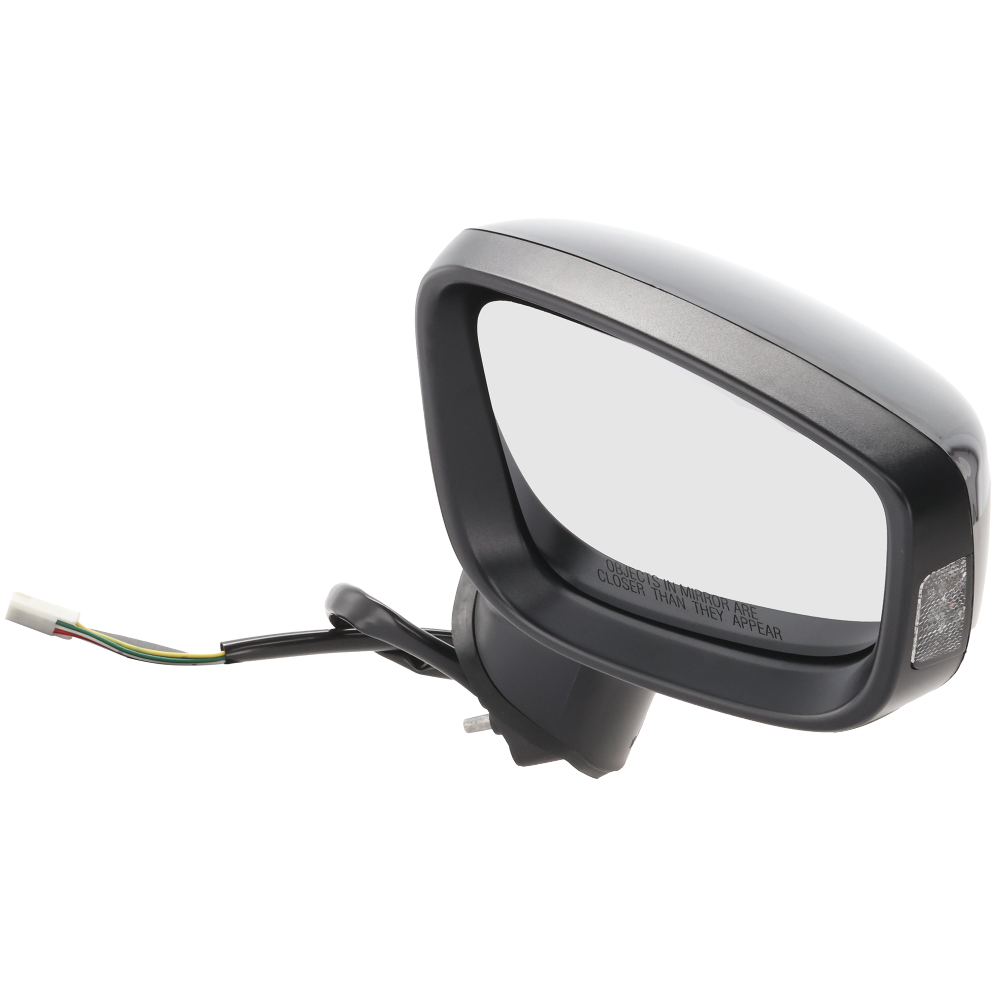 AM MAZDA 3-14-16 MIRROR RH Power Manual Folding Non Heated Paintable w Signal Light No BSD HB Sedan Japan Built Vehicle SKU JMA85ER S Partslink MA1321179 OEM BHS269121E PFM BJT869121A