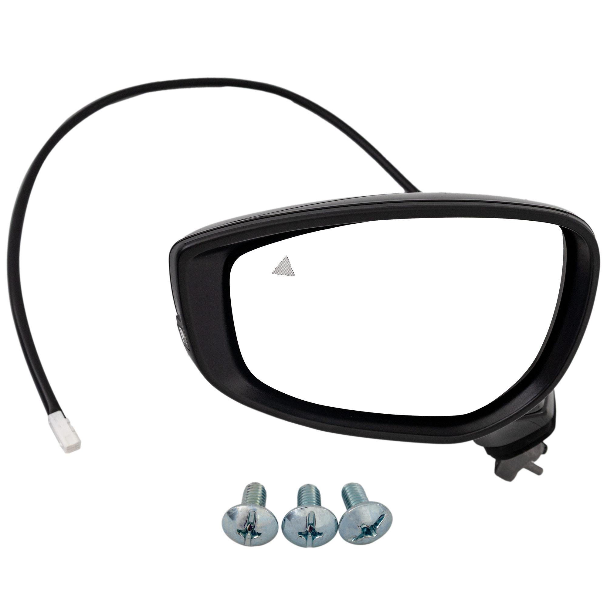 AM MAZDA 3-19-21 MIRROR LH Power Manual Folding Non Heated w BSD and Signal Light Paintable No Auto dimming Memory and Puddle Light Japan Built Vehicle Sedan SKU JMZ119EL Partslink MA1320236 OEM BEMD69181F PFM