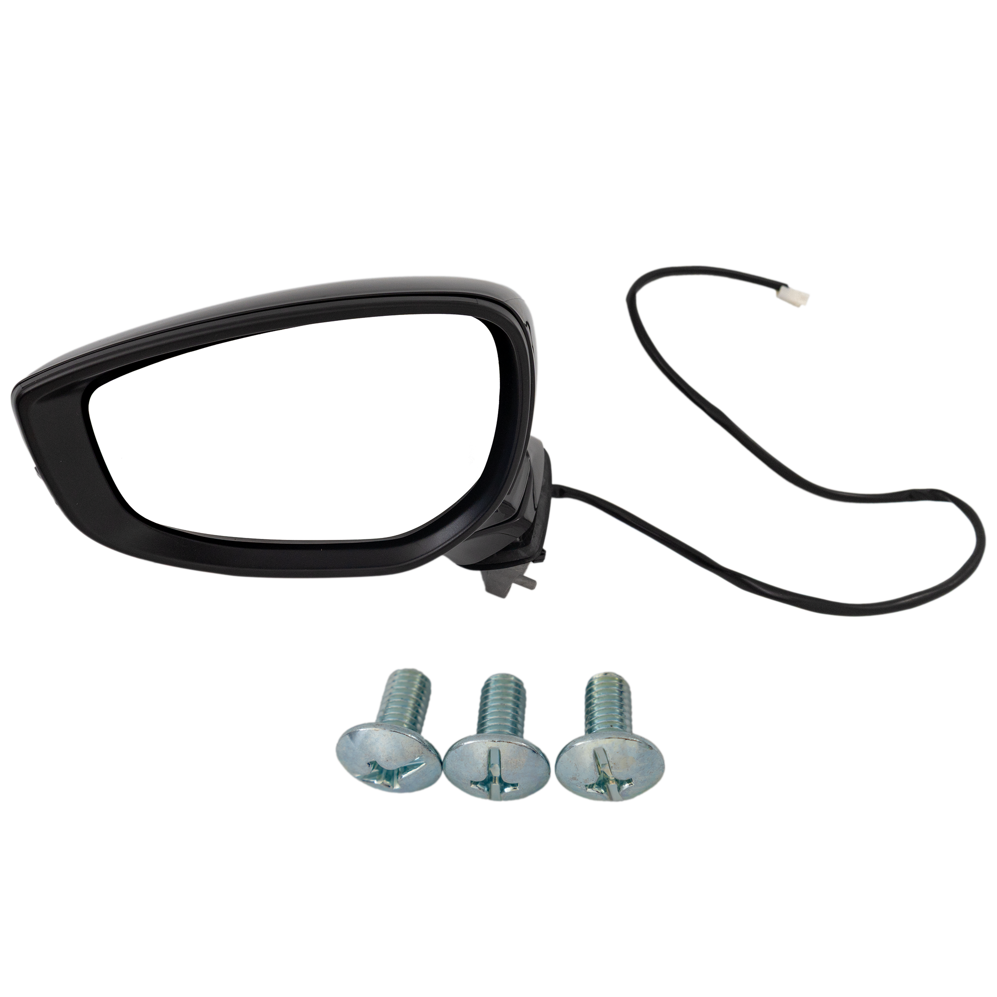 AM MAZDA 3-19-21 MIRROR LH Power Manual Folding Non Heated Paintable No Auto dimming BSD Memory Signal Light and Puddle Light Japan Built Vehicle Sedan SKU JMZ122EL Partslink MA1320232 OEM BENF69181F PFM