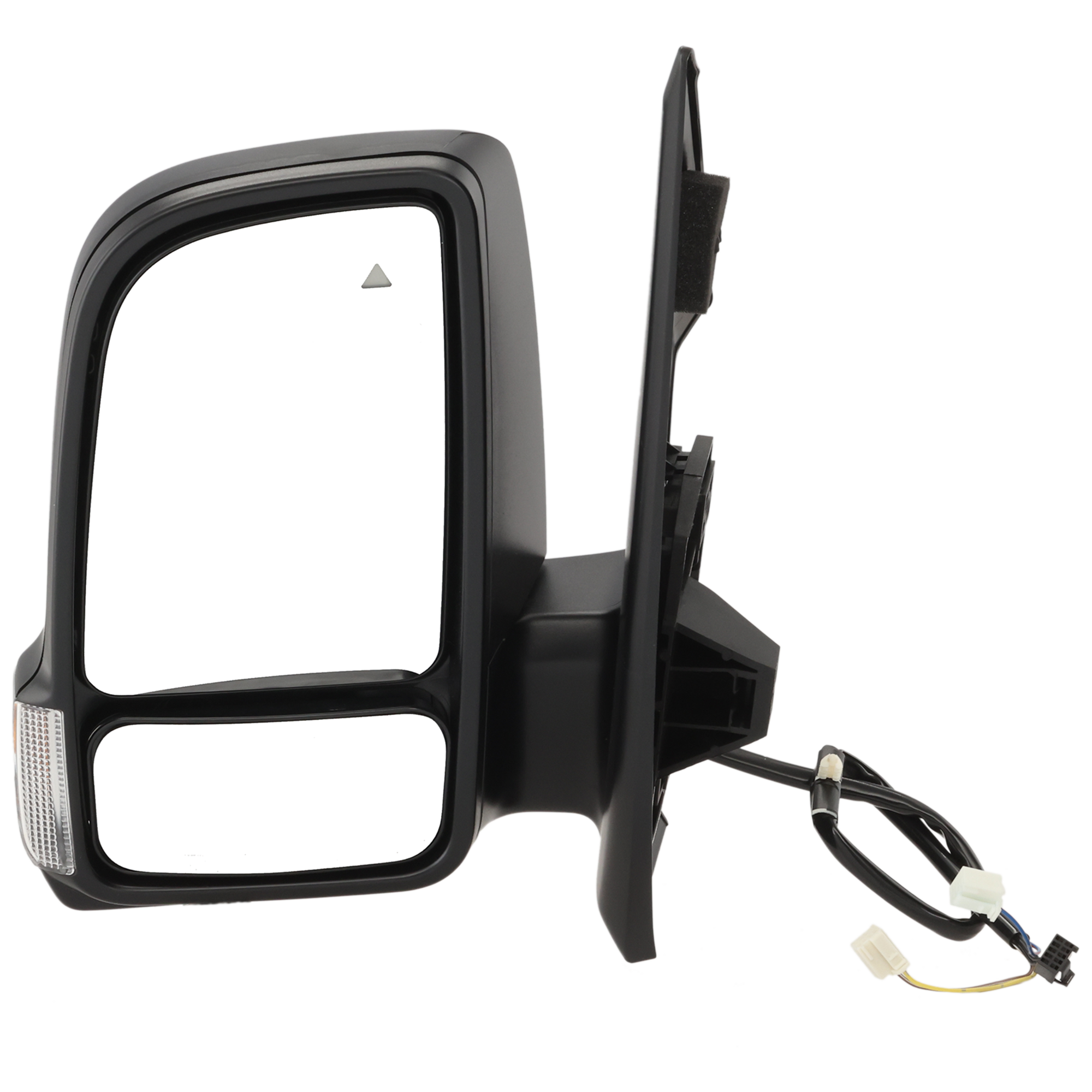AM SPRINTER 19-22 MIRROR LH Power Manual Folding Heated Textured Black w Signal Light and BSD No Auto dimming Memory and Puddle Light SKU JMZ95EL Partslink MB1320120 OEM 9108111100 PFM