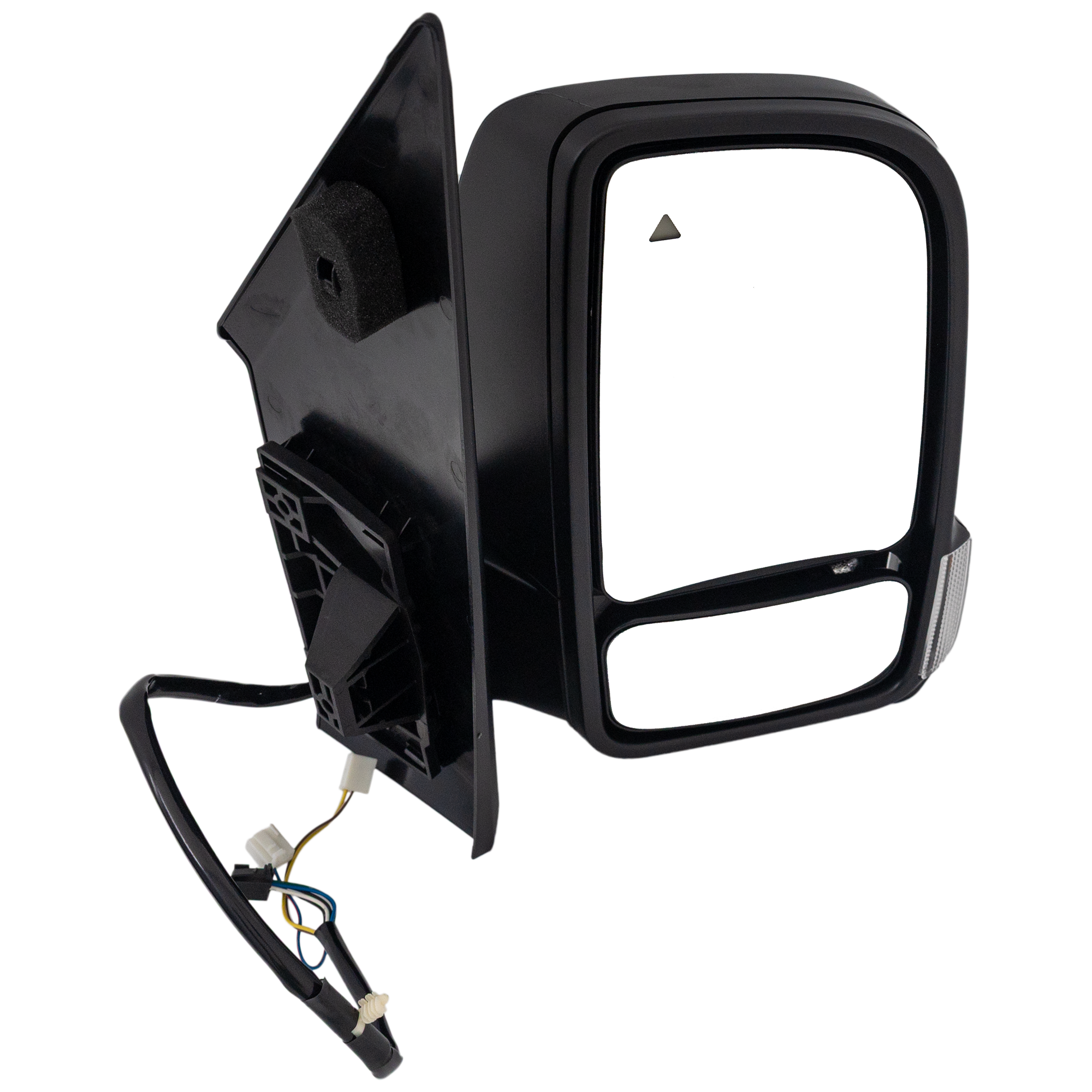 AM SPRINTER 19-22 MIRROR RH Power Manual Folding Heated Textured Black w Signal Light and BSD No Auto dimming Memory and Puddle Light SKU JMZ95ER Partslink MB1321120 OEM 9108111000 PFM