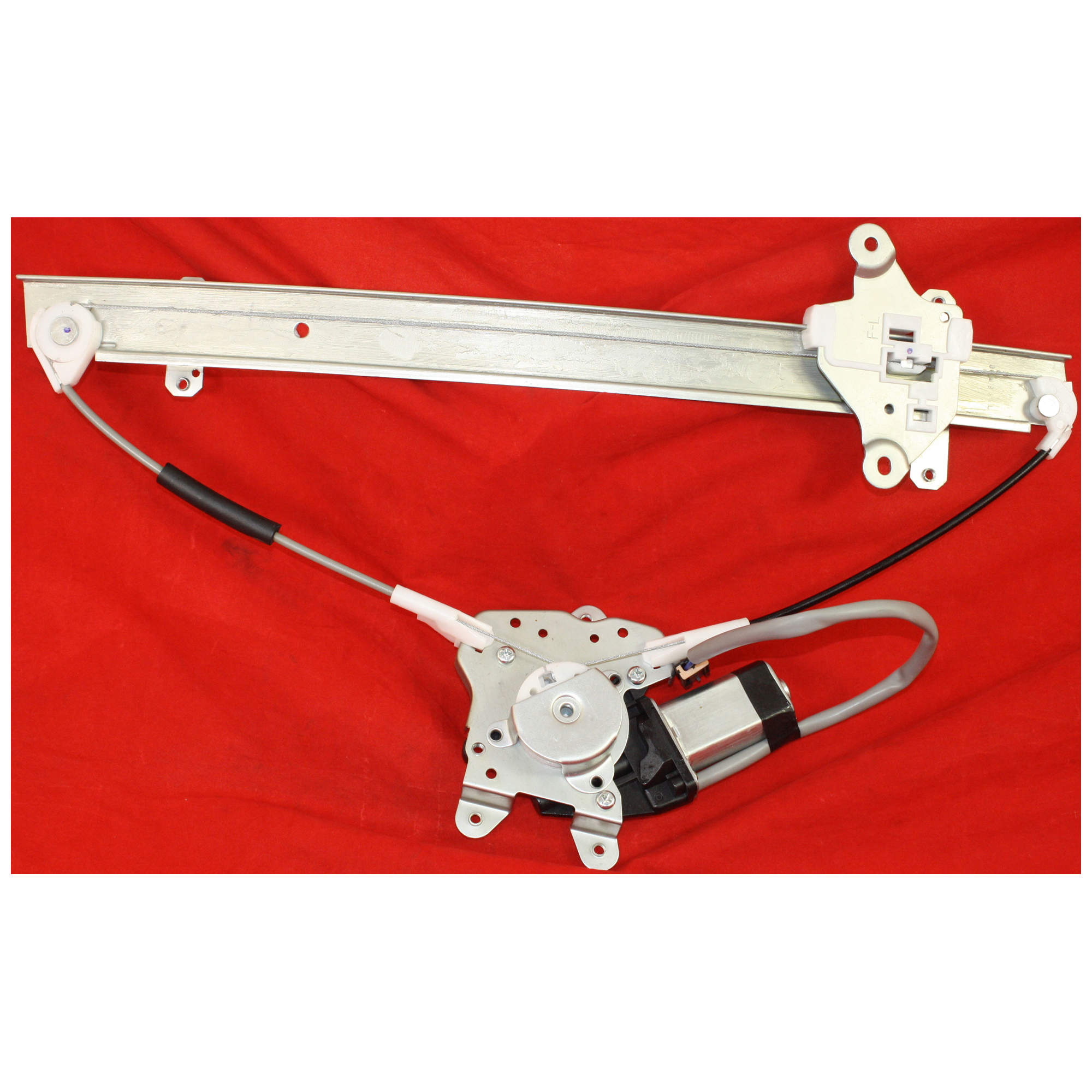 AM MAXIMA 89-94 FRONT WINDOW REGULATOR LH Power w Motor SKU JN462940 Partslink NI1350103 OEM 8072185E05 PFM