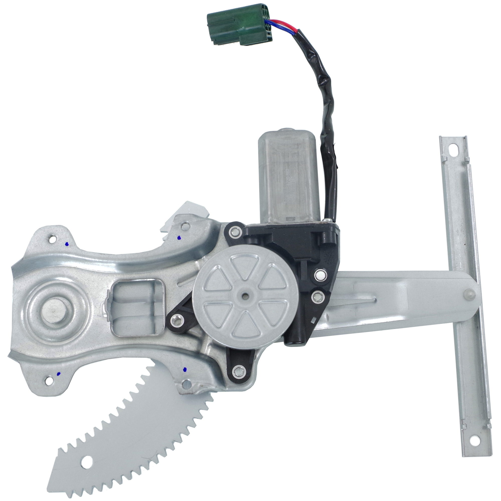 AM JUKE 11-15 REAR WINDOW REGULATOR RH Power w Motor SKU JN491713 Partslink NI1551134 OEM 827201U600 PFM