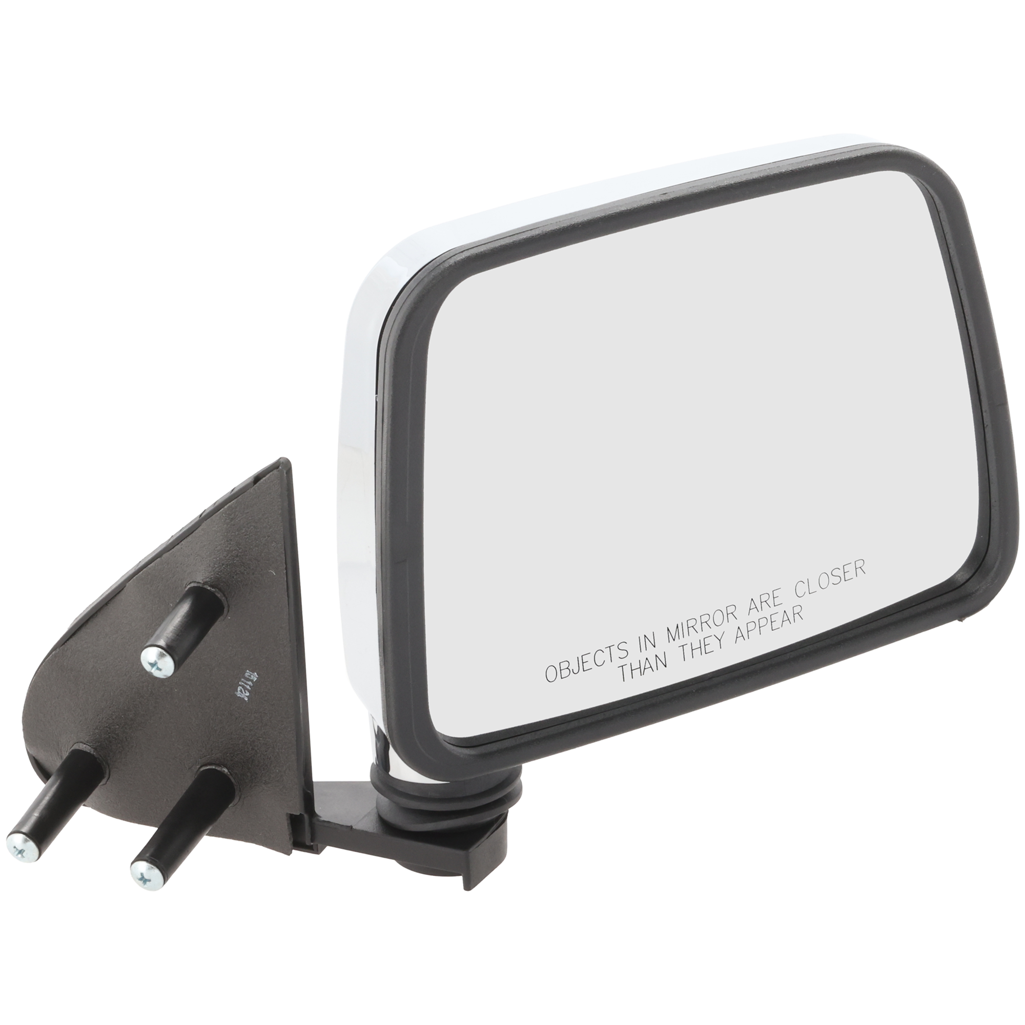 AM NISSAN PICKUP 86-97 MIRROR RH Manual Adjust Manual Folding Non Heated Chrome SKU JNS10CR Partslink NI1321109 OEM K630111G26