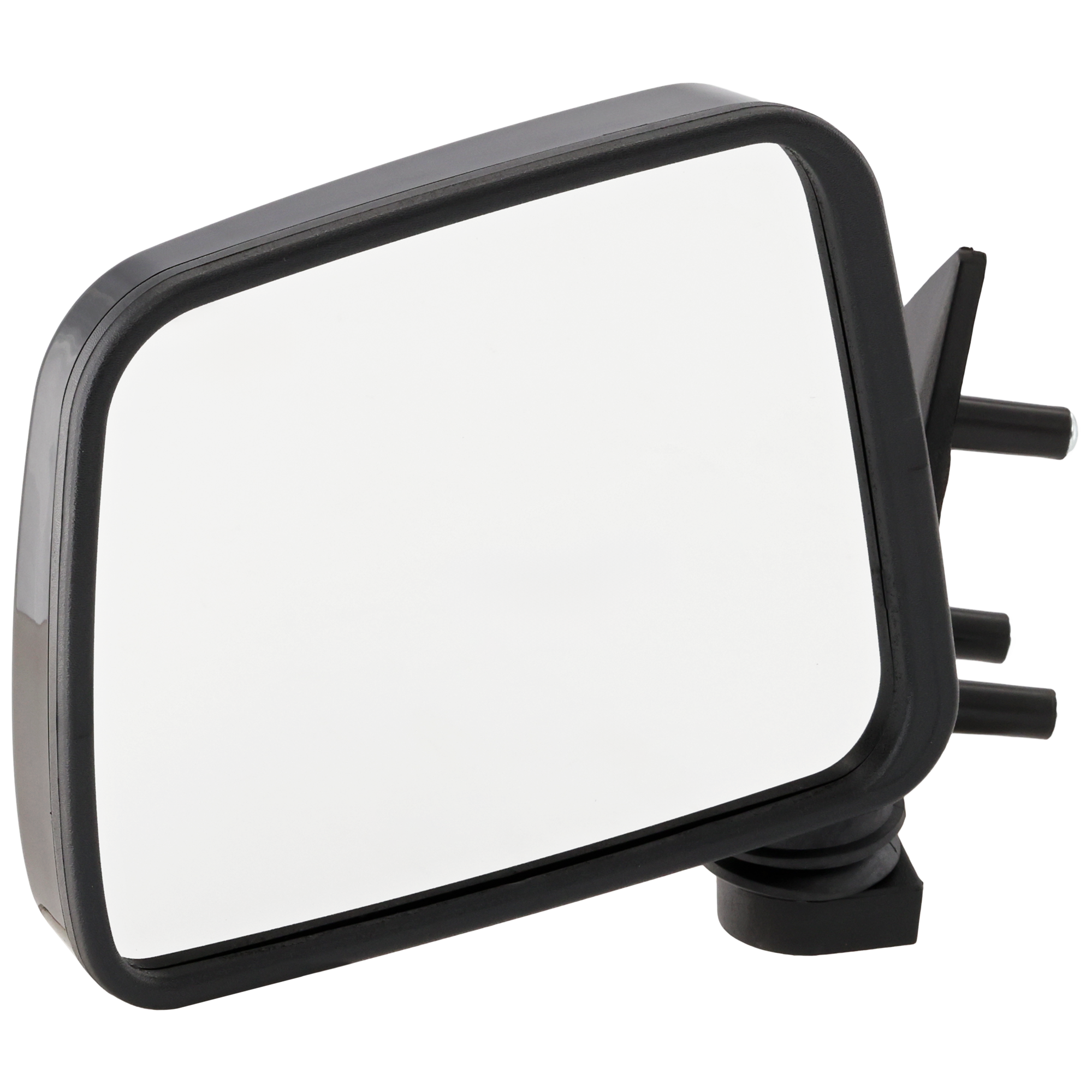 AM NISSAN PICKUP 86-97 MIRROR LH Manual Adjust Manual Folding Non Heated Paintable Pedestal Mount Type SKU JNS10L Partslink NI1320106 OEM 9630211G7A