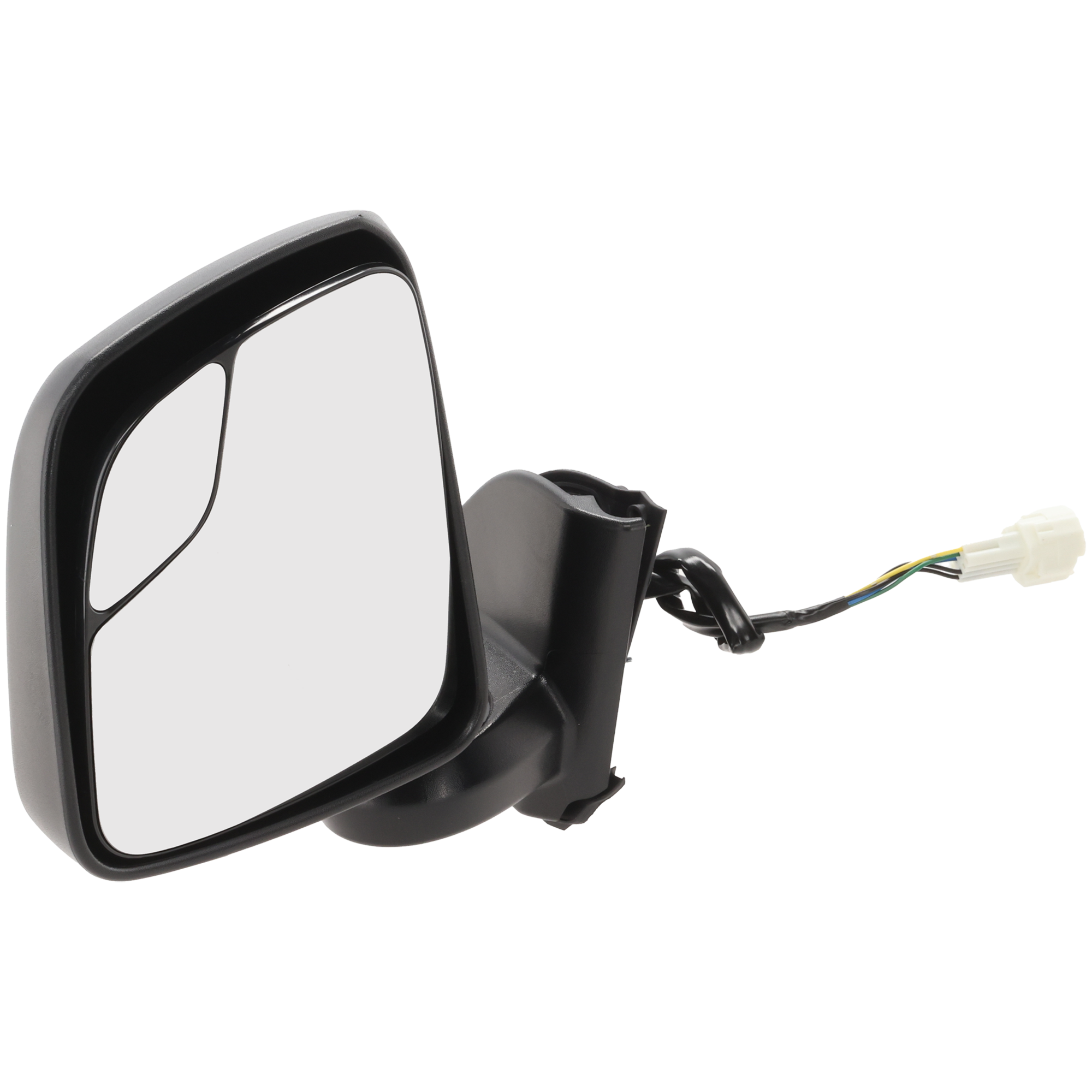AM NV200-13-21 MIRROR LH Non Towing Power Manual Folding Heated Textured w o Appearance Package SV Model SKU JNS140EL Partslink NI1320246 OEM 963023LM0D