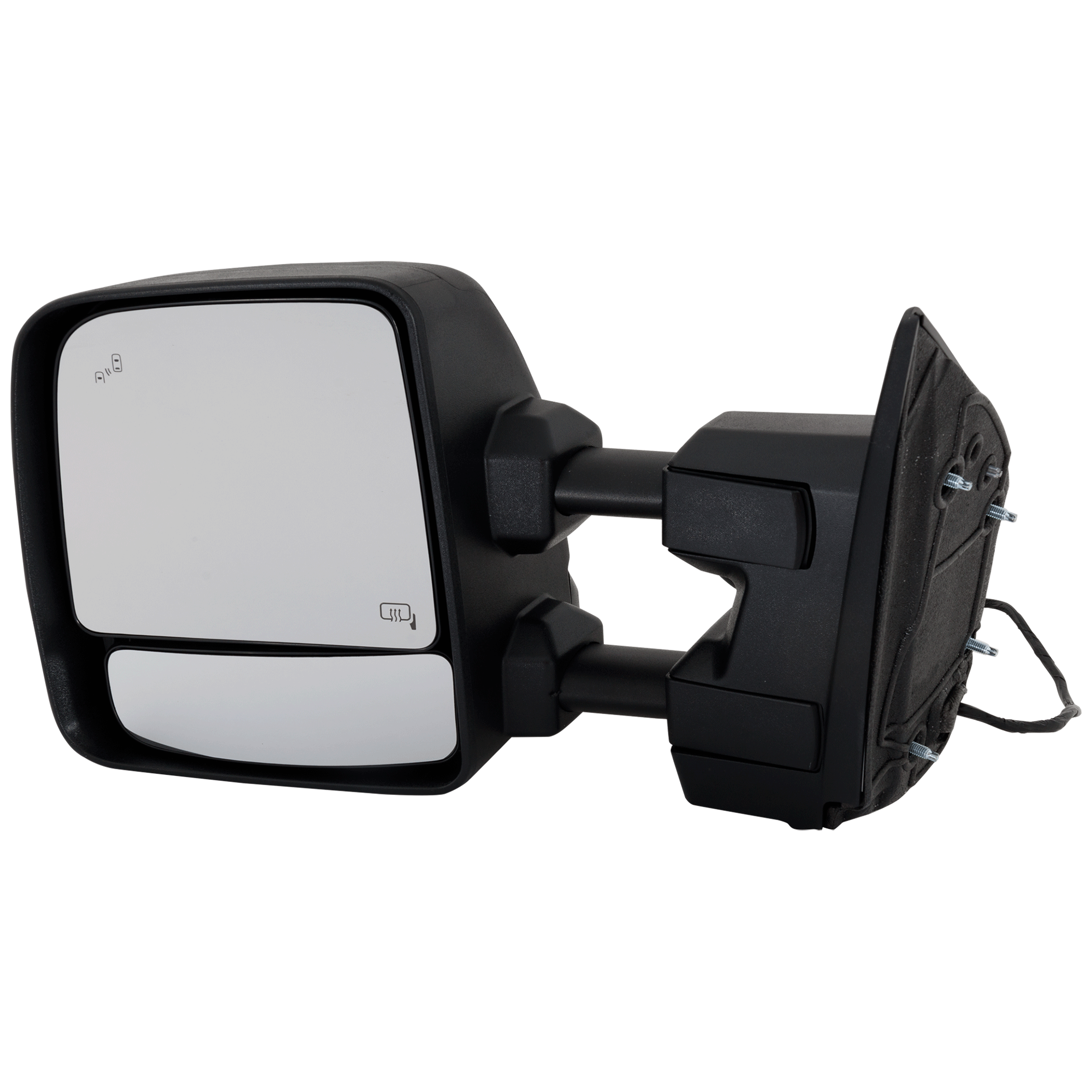 AM TITAN 17-19 TITAN XD 17-21 TOWING MIRROR LH Upper Power Lower Manual Adjust Manual Folding and Extending Heated Upper Glass Textured w BSD Memory Puddle Light and Signal Light SKU JNS196EL S Partslink NI1320310 OEM 963029FS1E PFM
